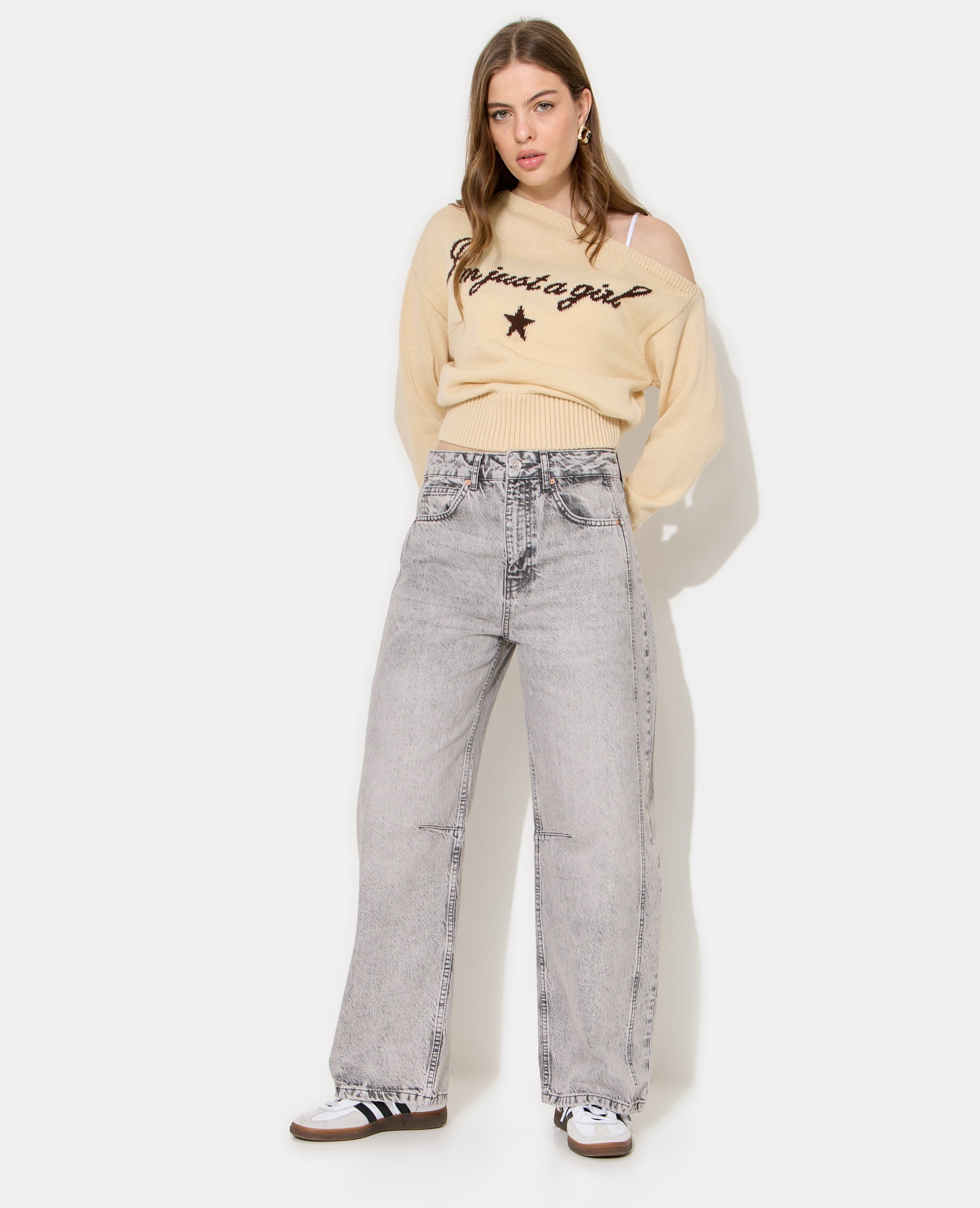 Jean barrel avec coutures taille medium