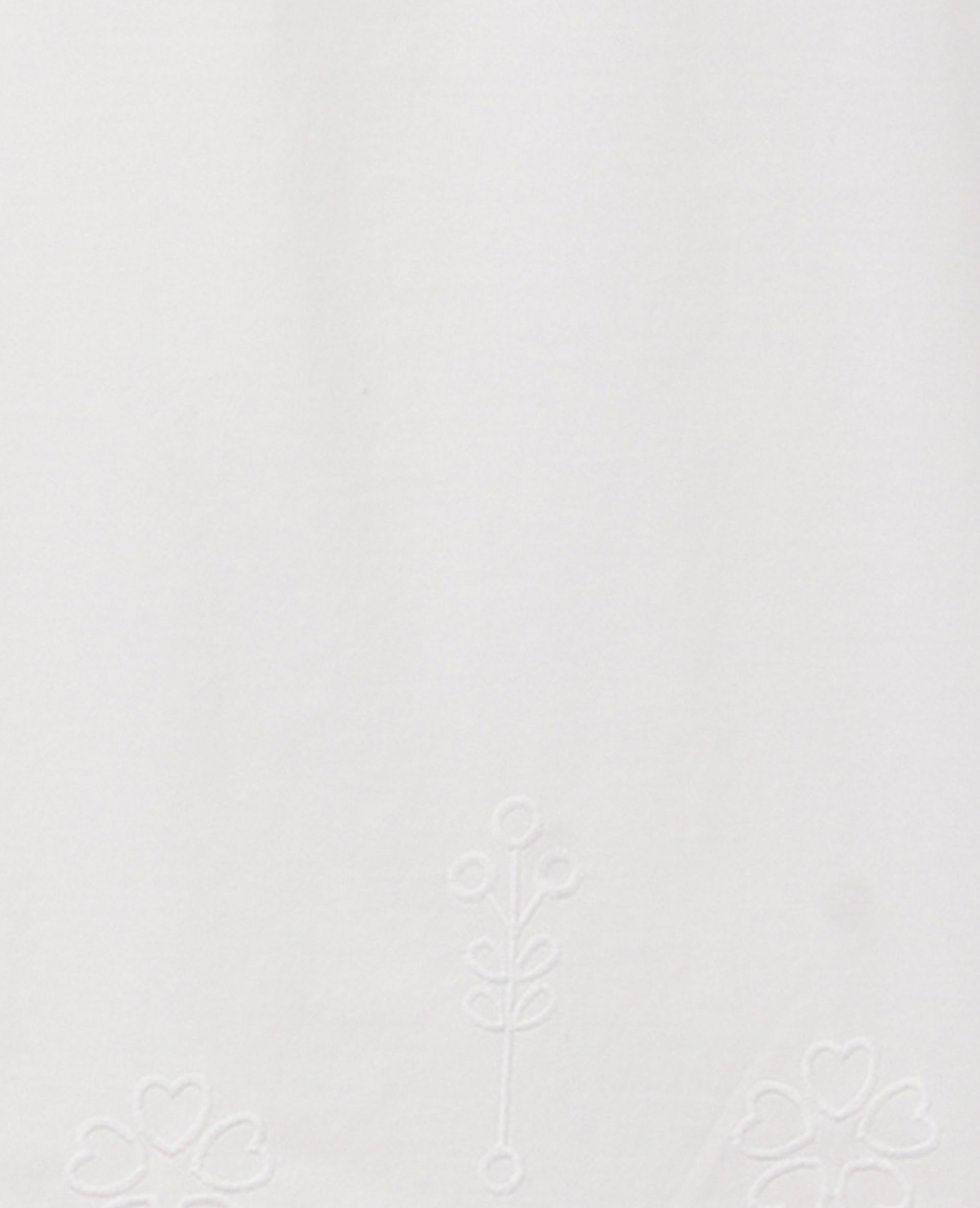 Pantalon droit avec broderie anglaise ajourée