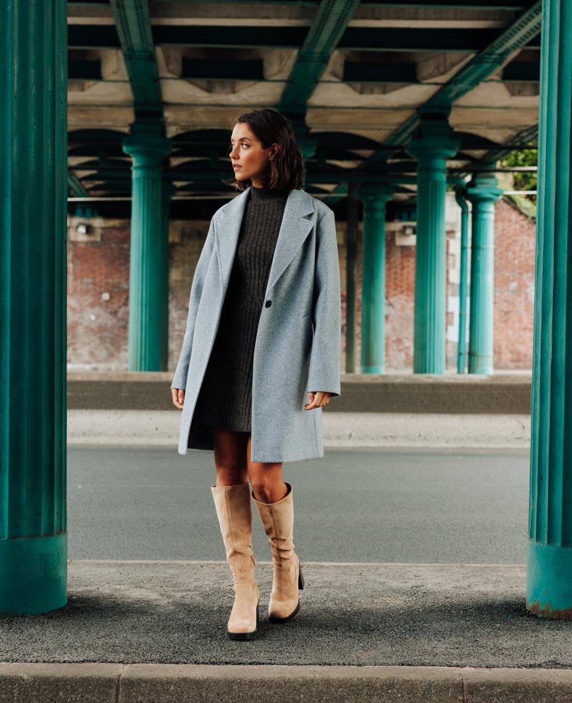 Manteau façon de drap de laine
