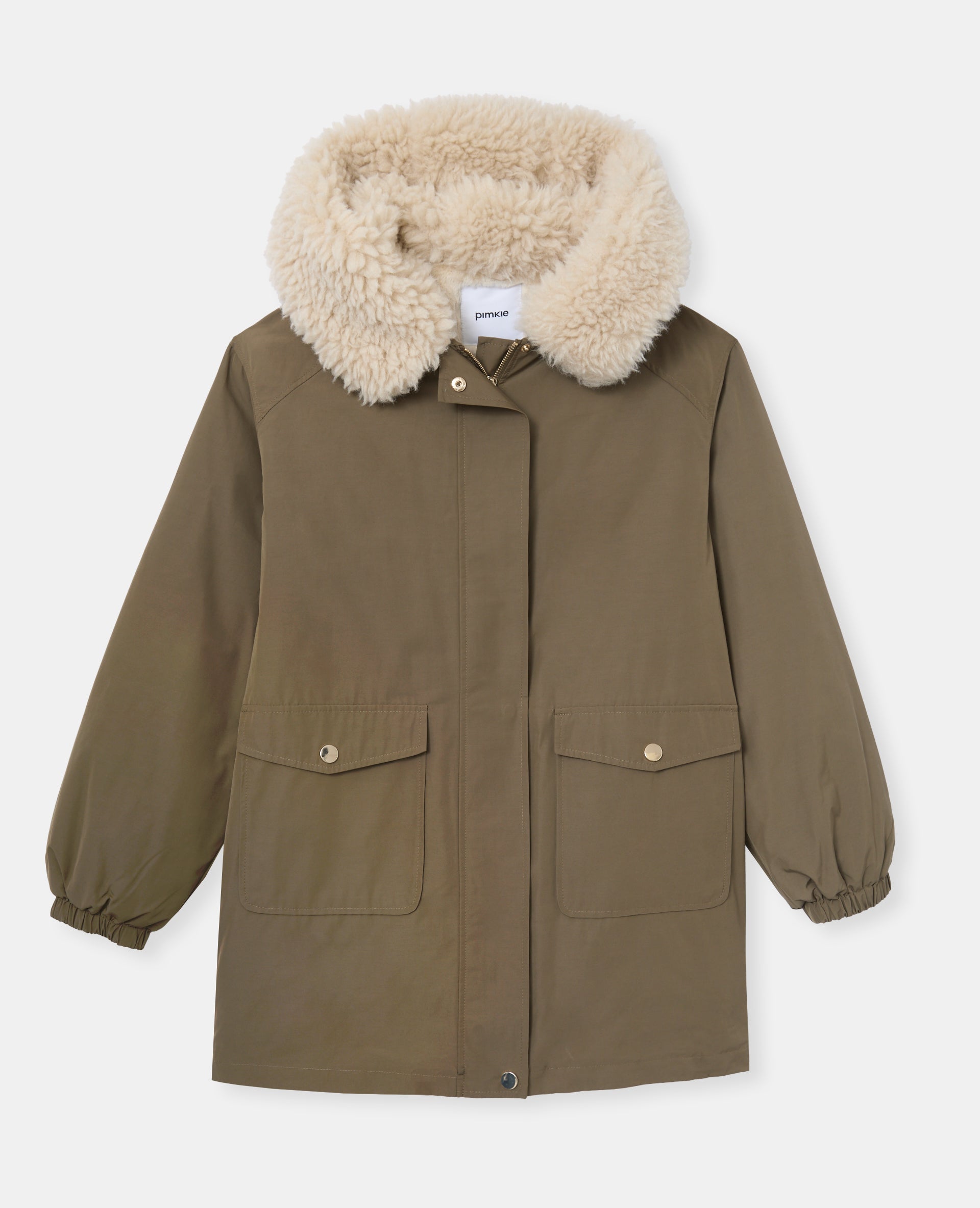 Parka doublée fourrure avec capuche