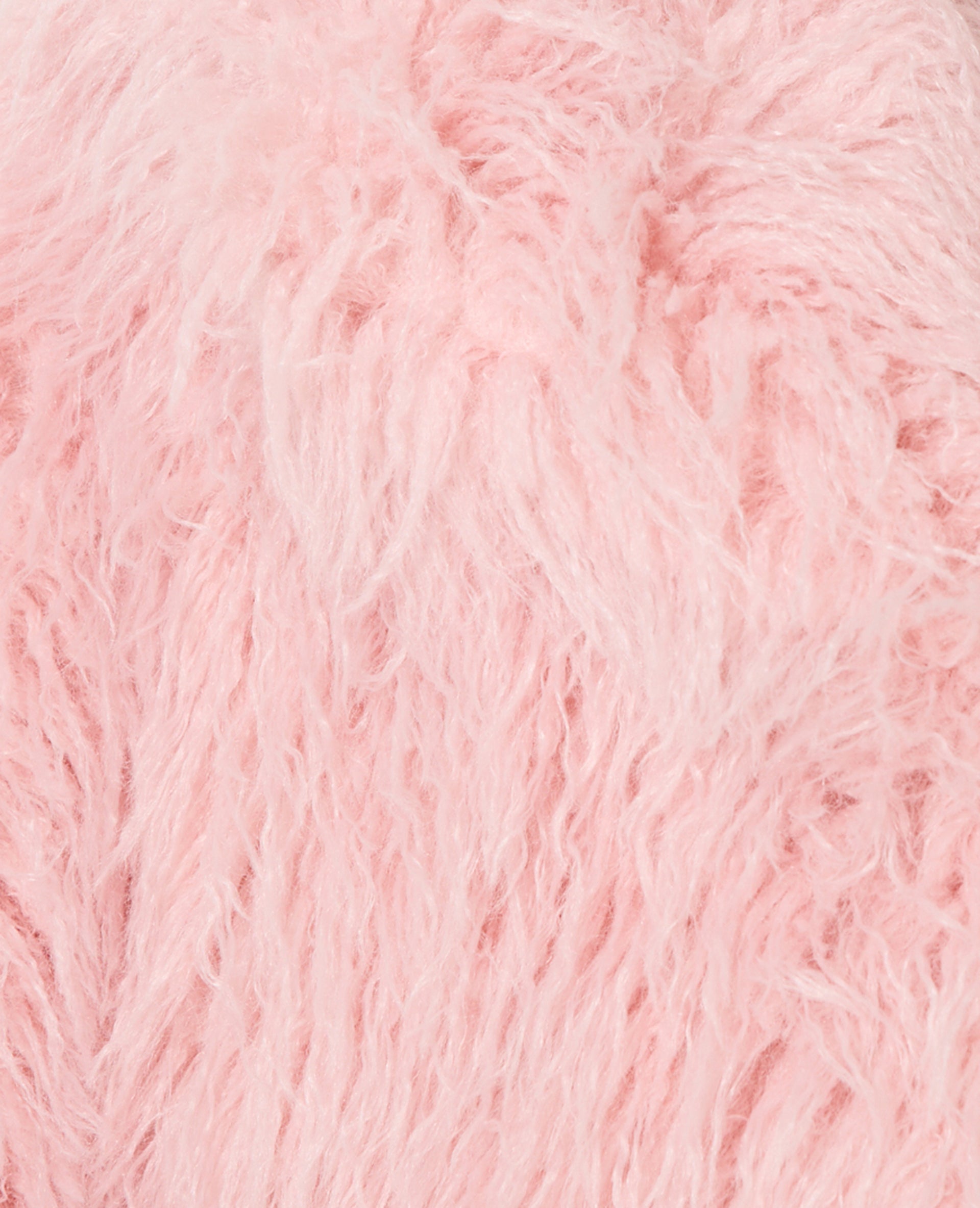Manteau shaggy poils longs