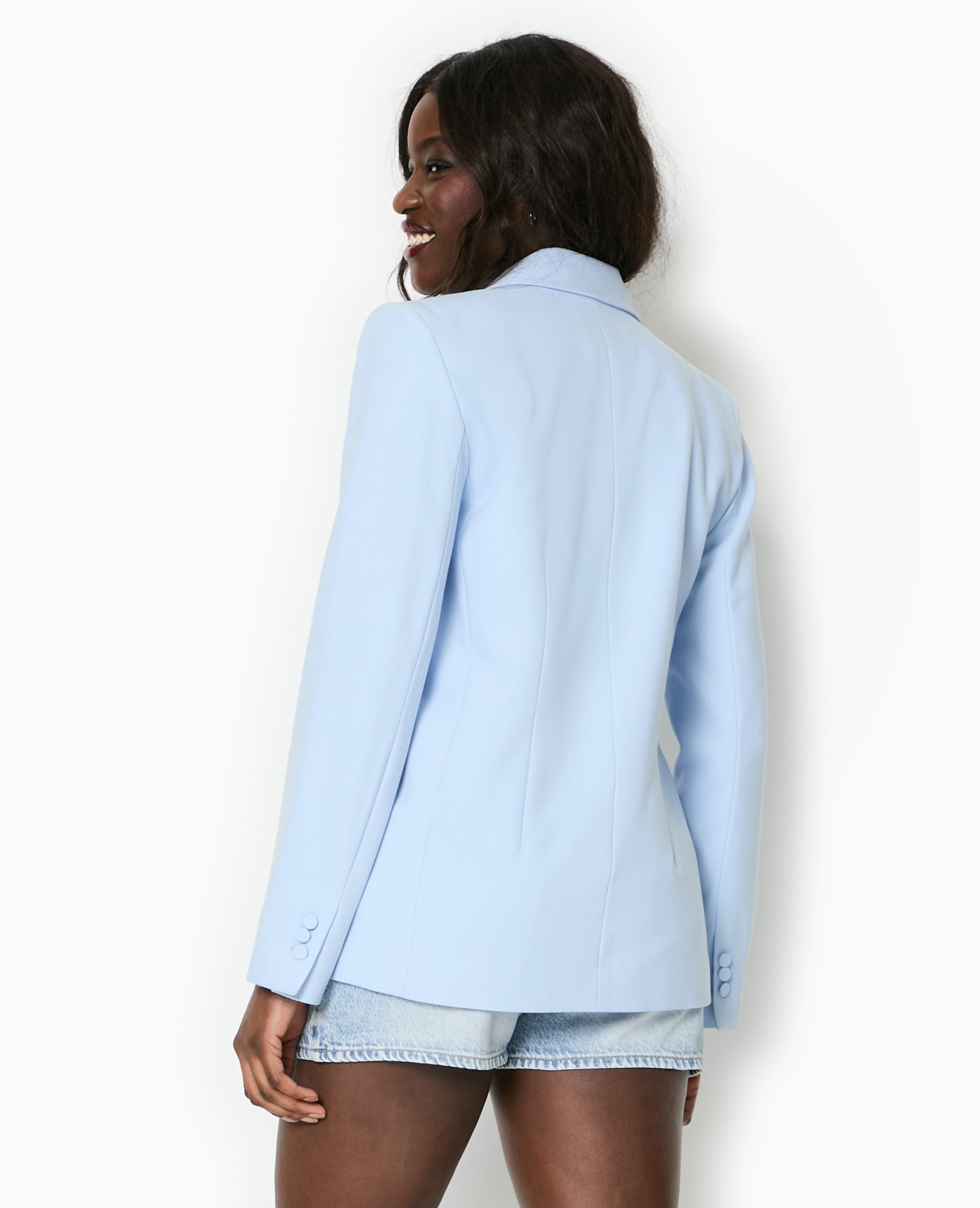 Veste tailleur avec double boutonnage