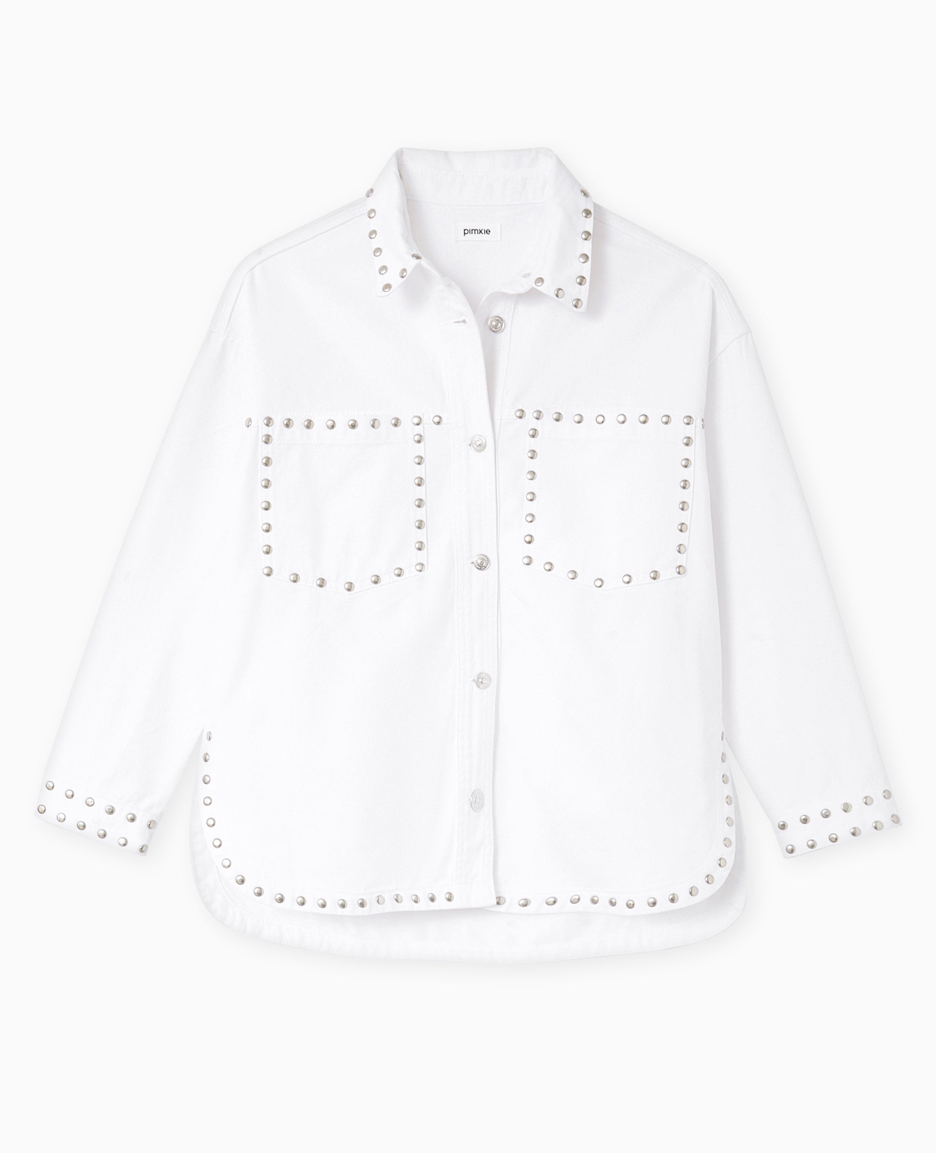 Veste oversize en toile avec clous
