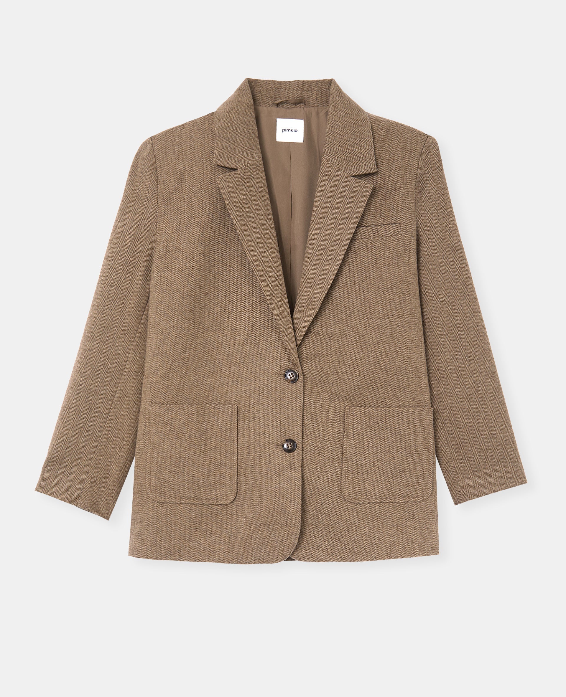 Veste blazer oversize motif chevrons