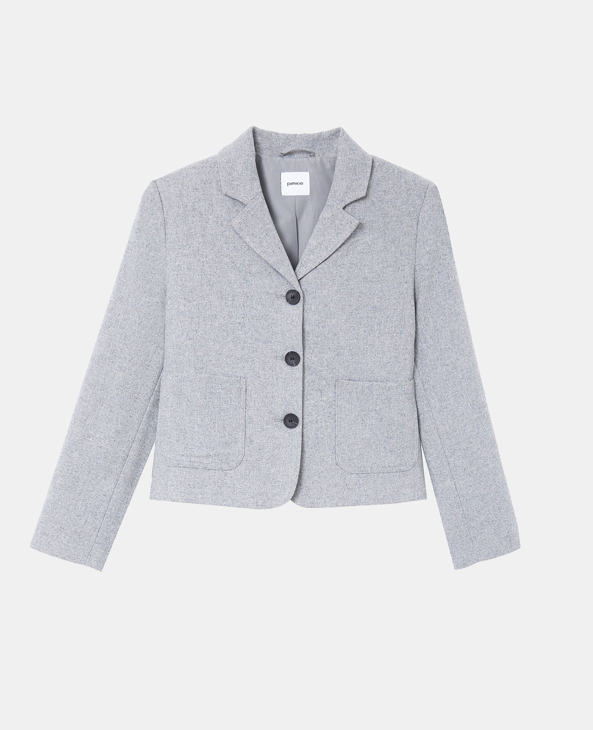 Veste blazer cintrée avec laine