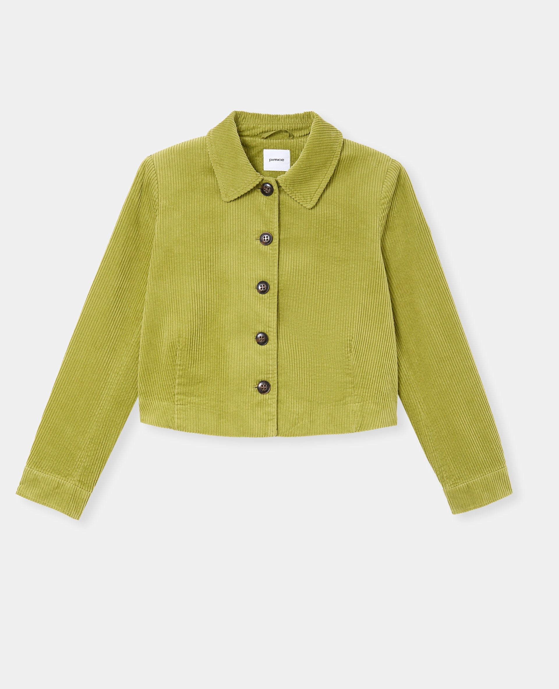 Veste droite et courte en velours