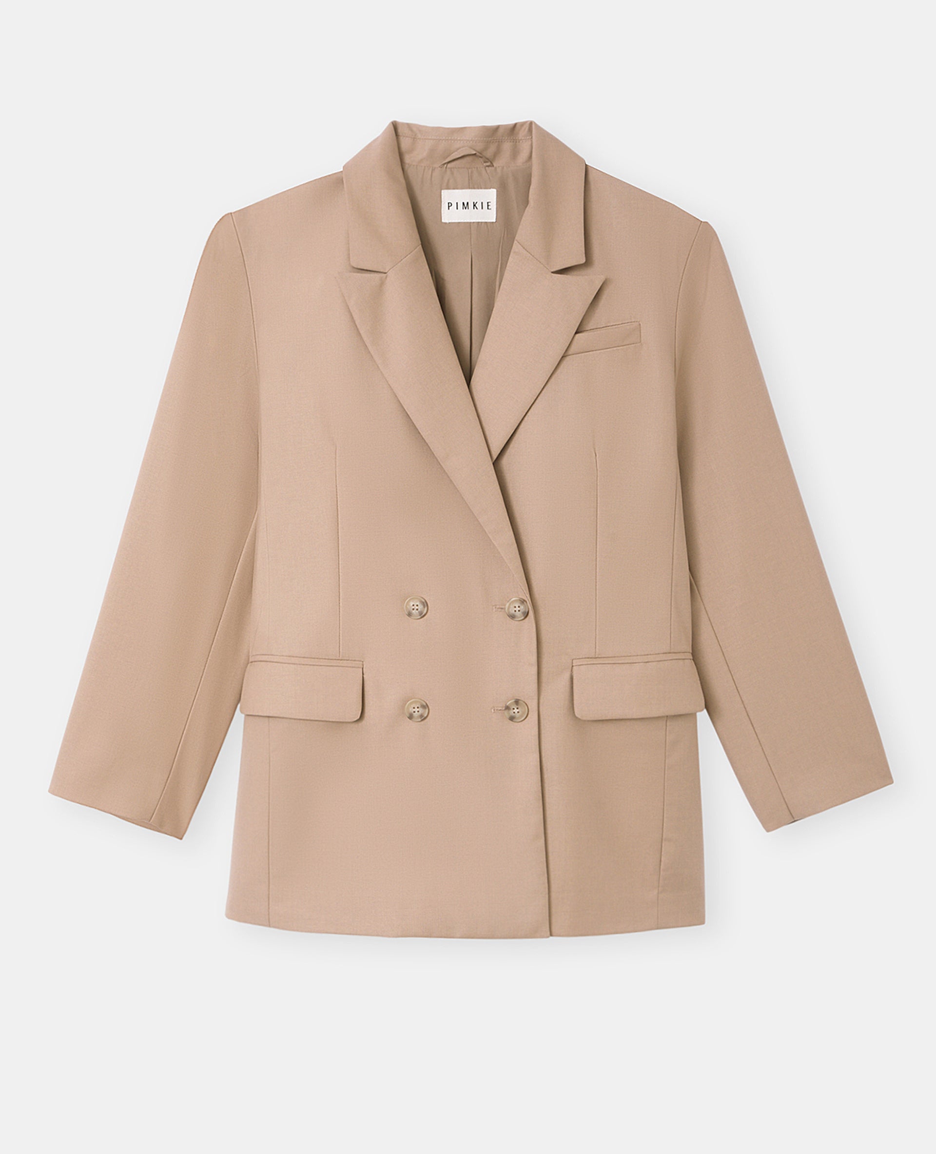 Veste blazer oversize avec double boutonnage