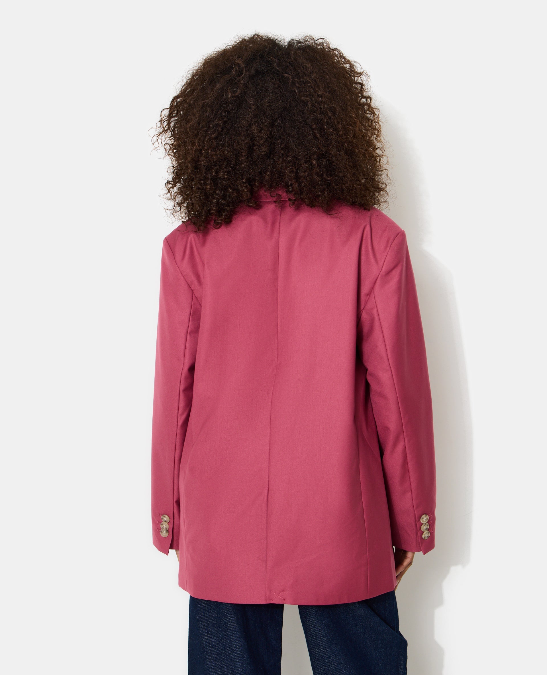 Veste blazer oversize avec double boutonnage