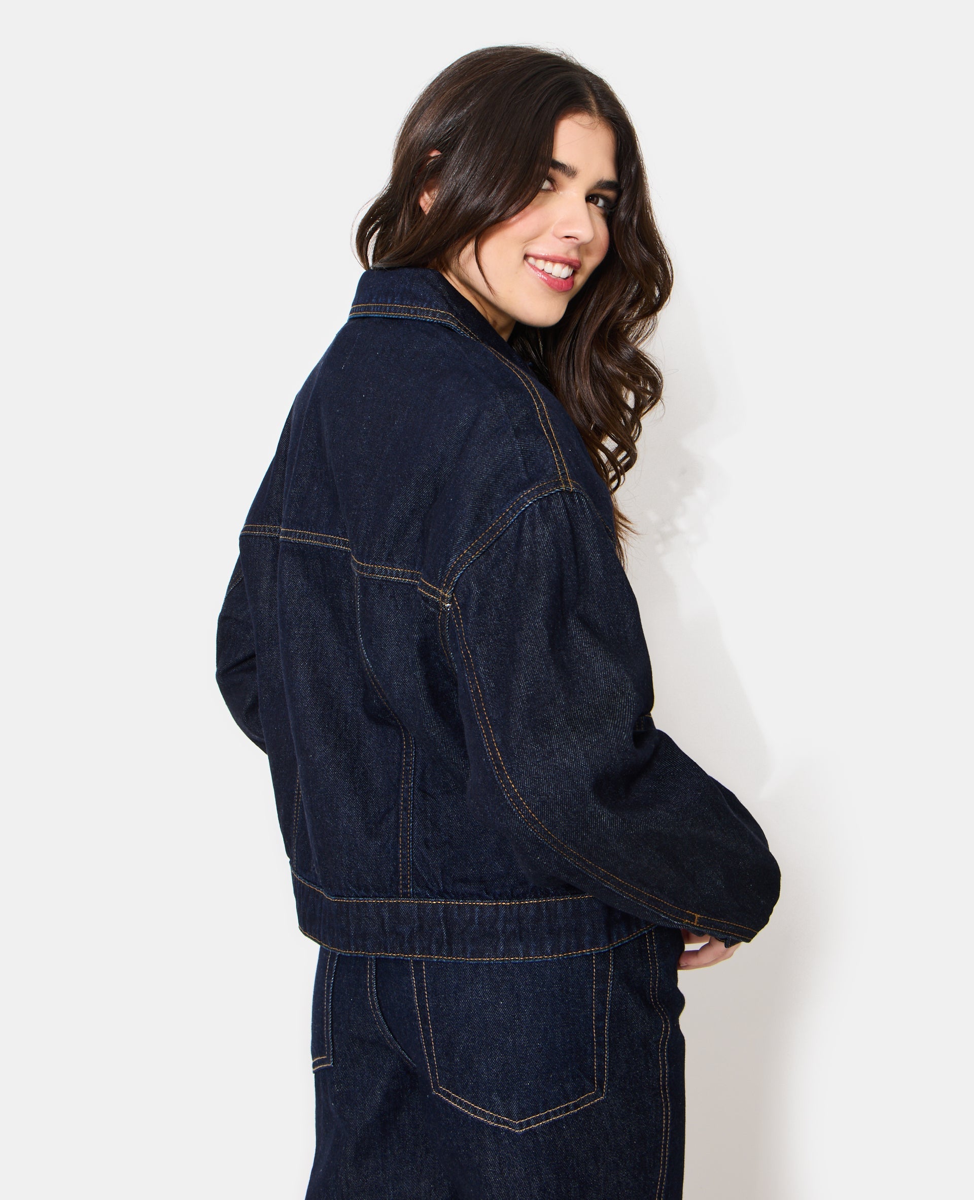 Veste en jean courte