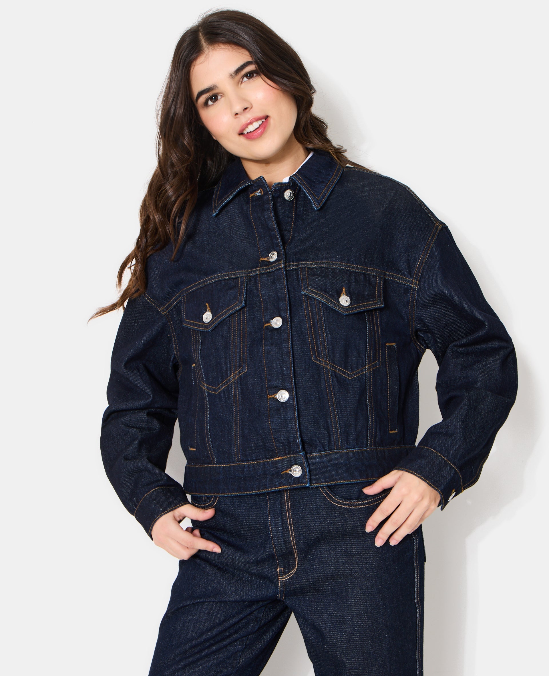 Veste en jean courte
