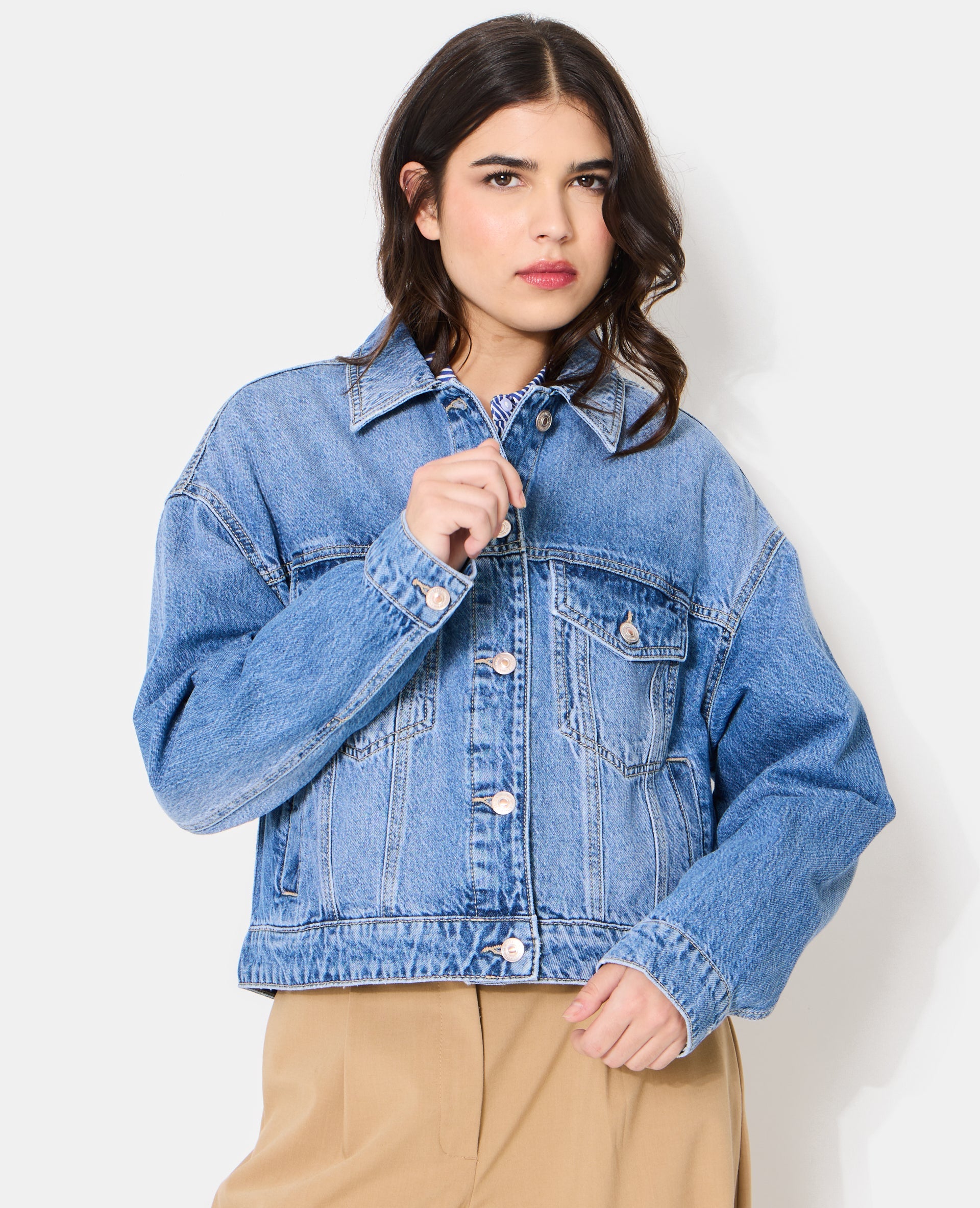 Veste en jean courte