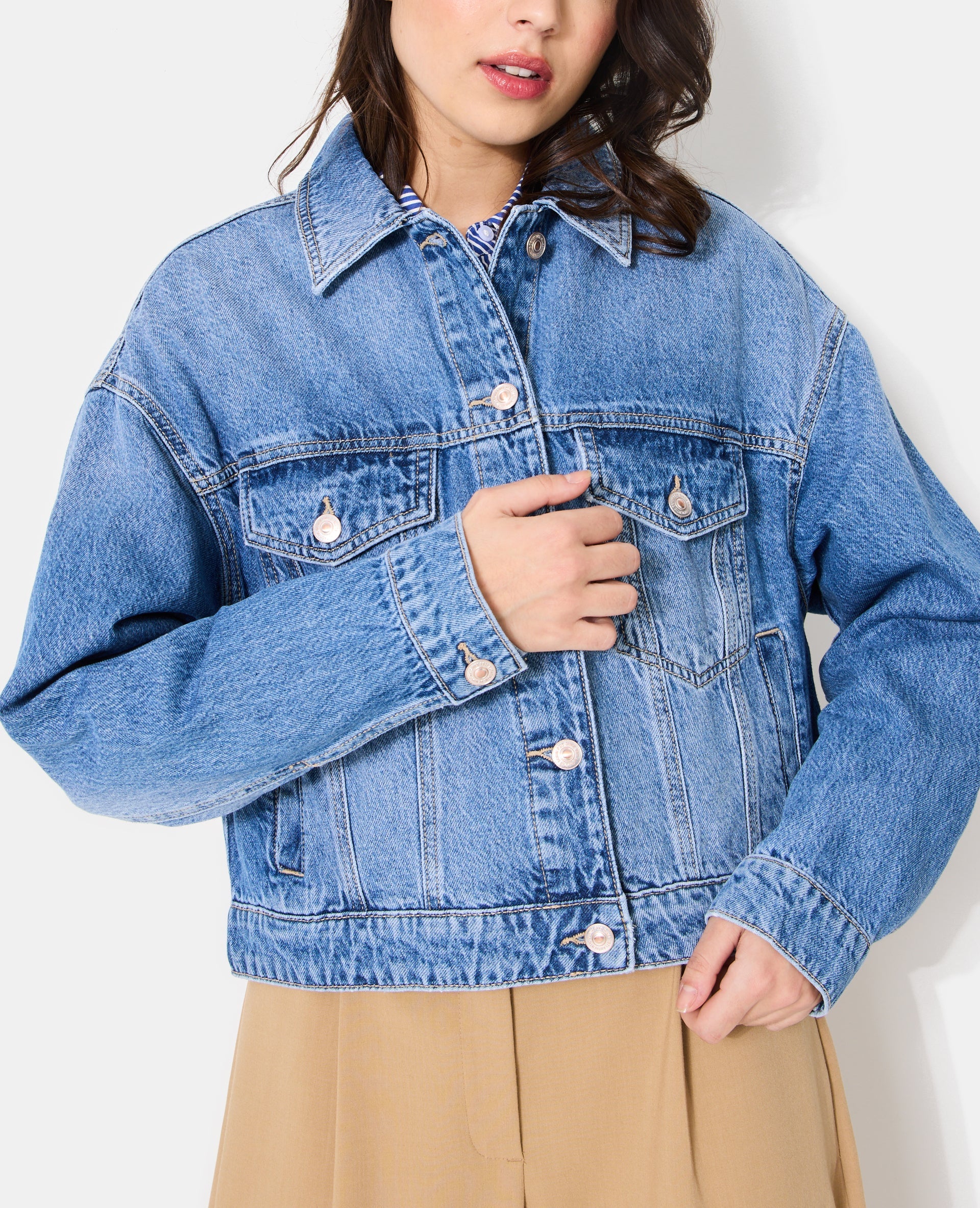 Veste en jean courte