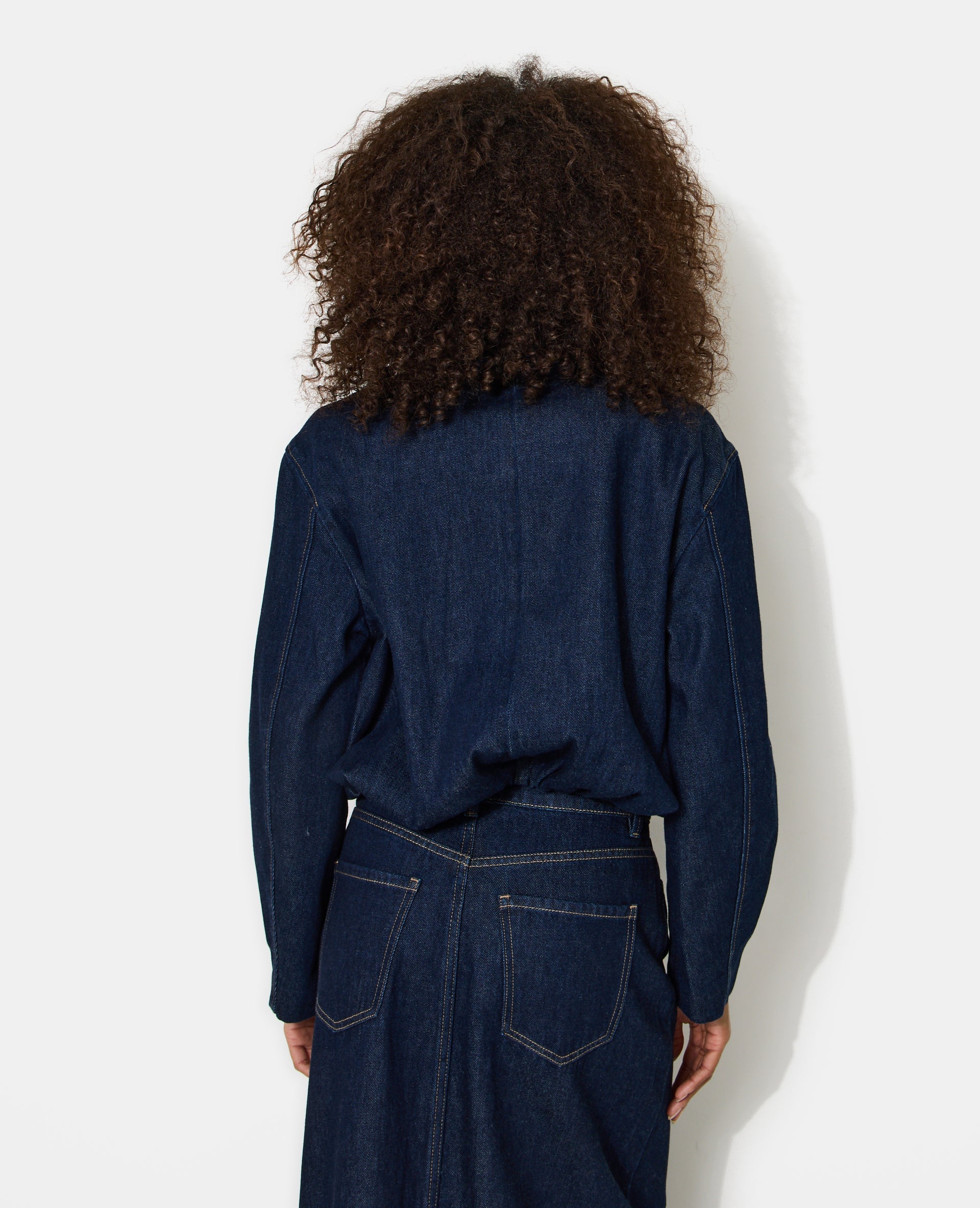 Veste boule en jean