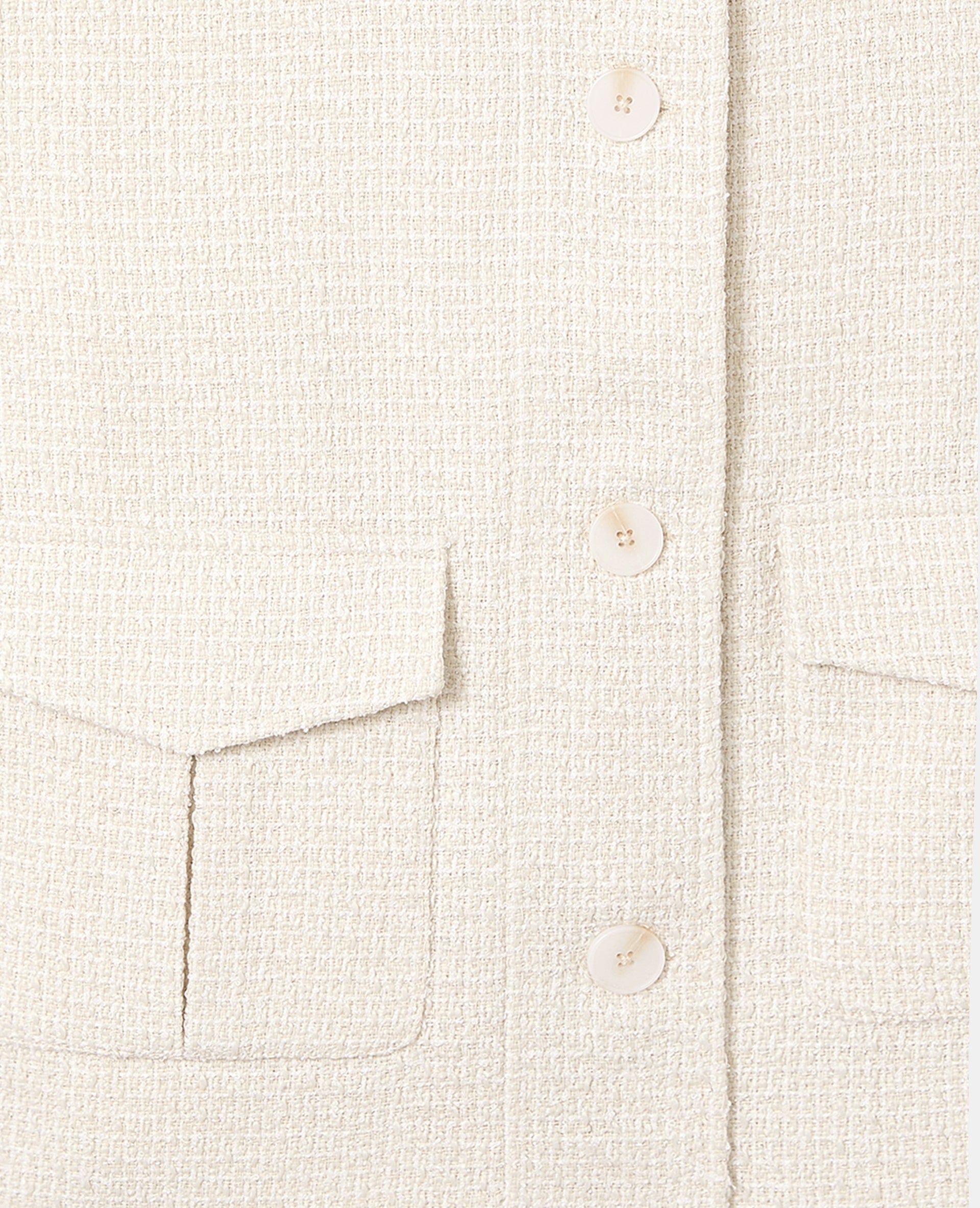 Veste sans manches en tweed avec lurex