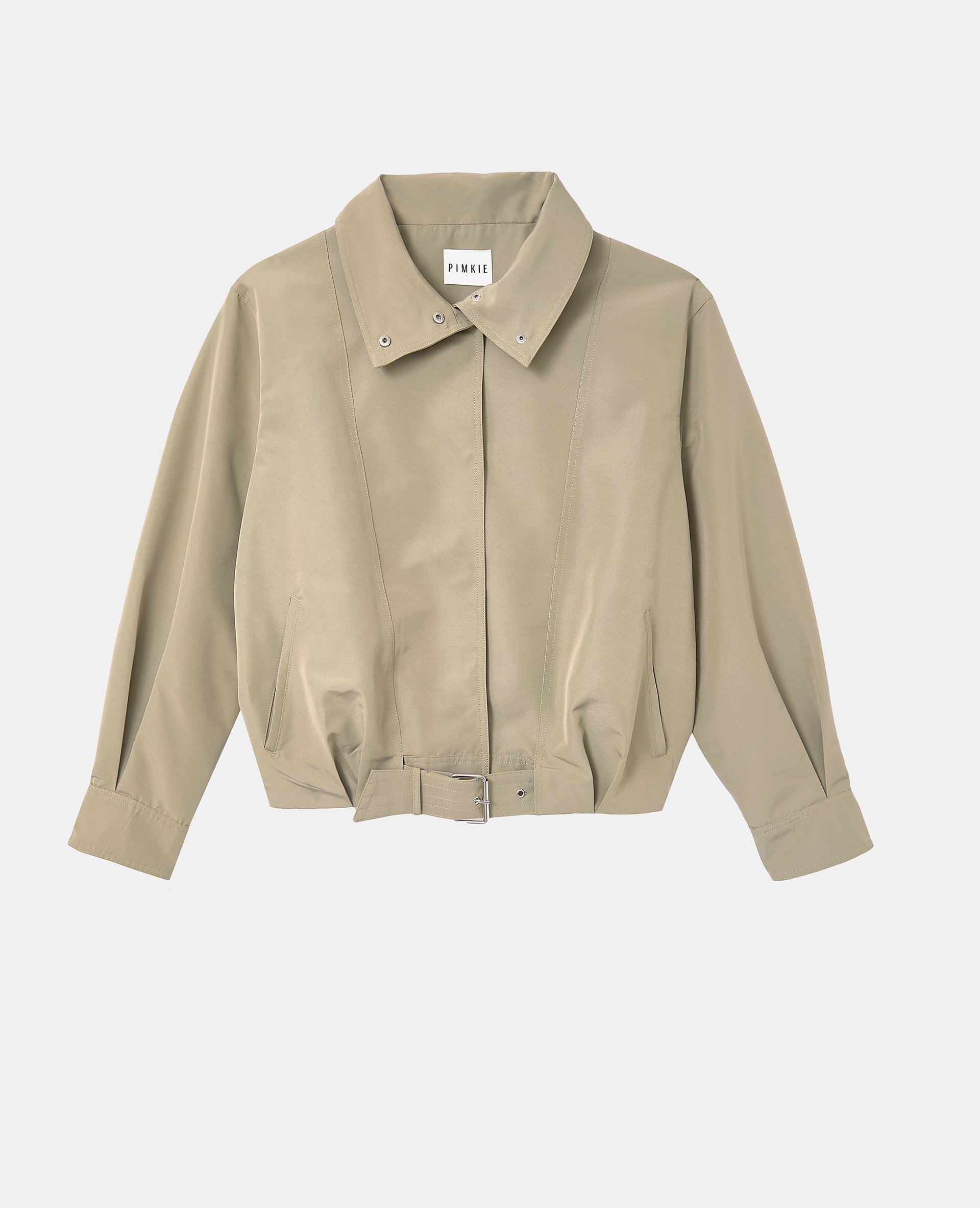 Blouson boule effet trench avec col montant