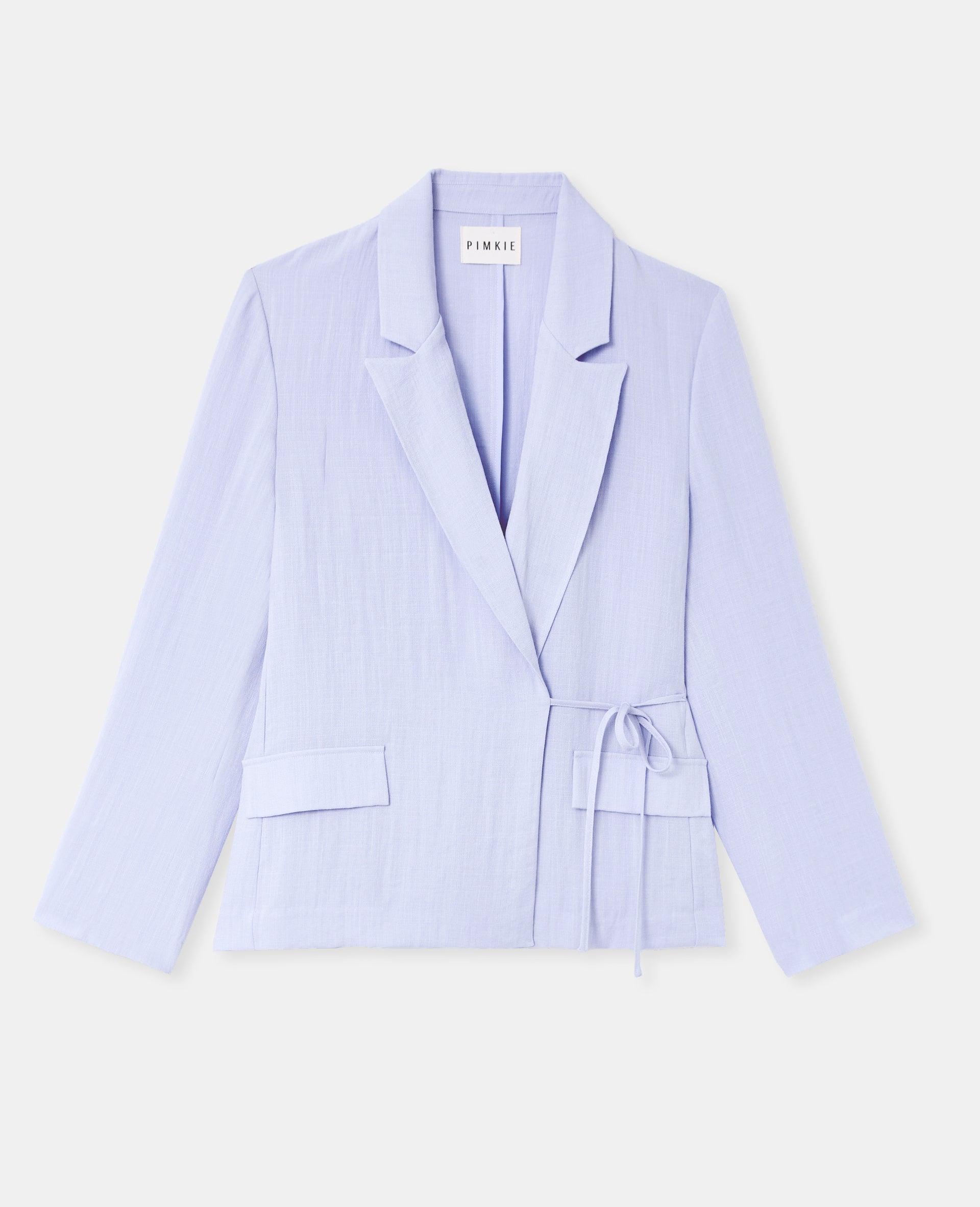 Veste blazer fluide portefeuille avec nouette