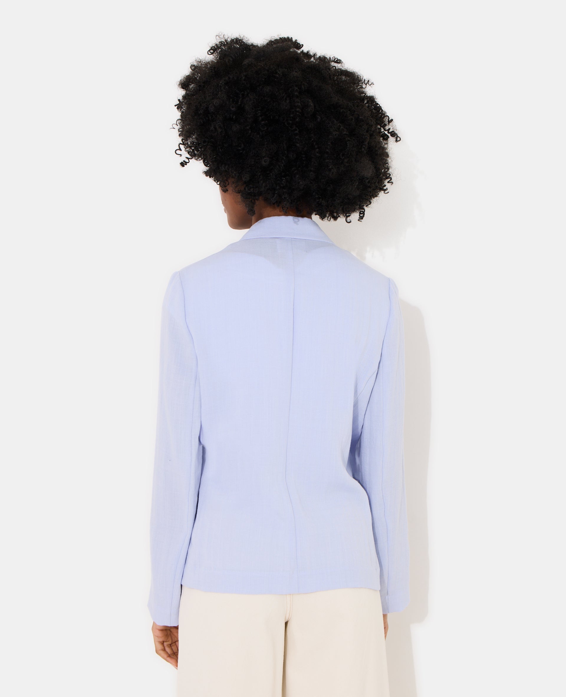 Veste blazer fluide portefeuille avec nouette