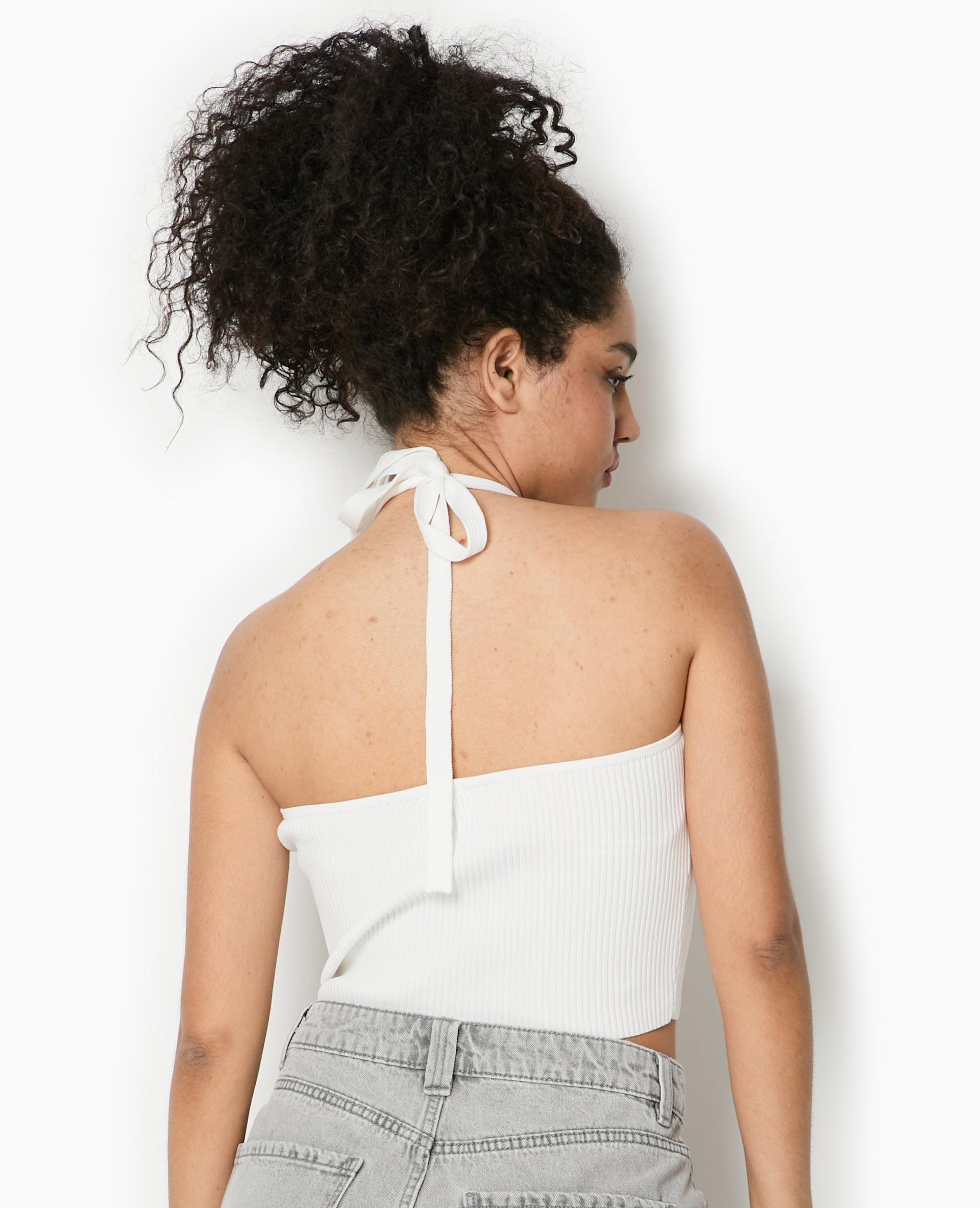 Dos-nu en maille tricot