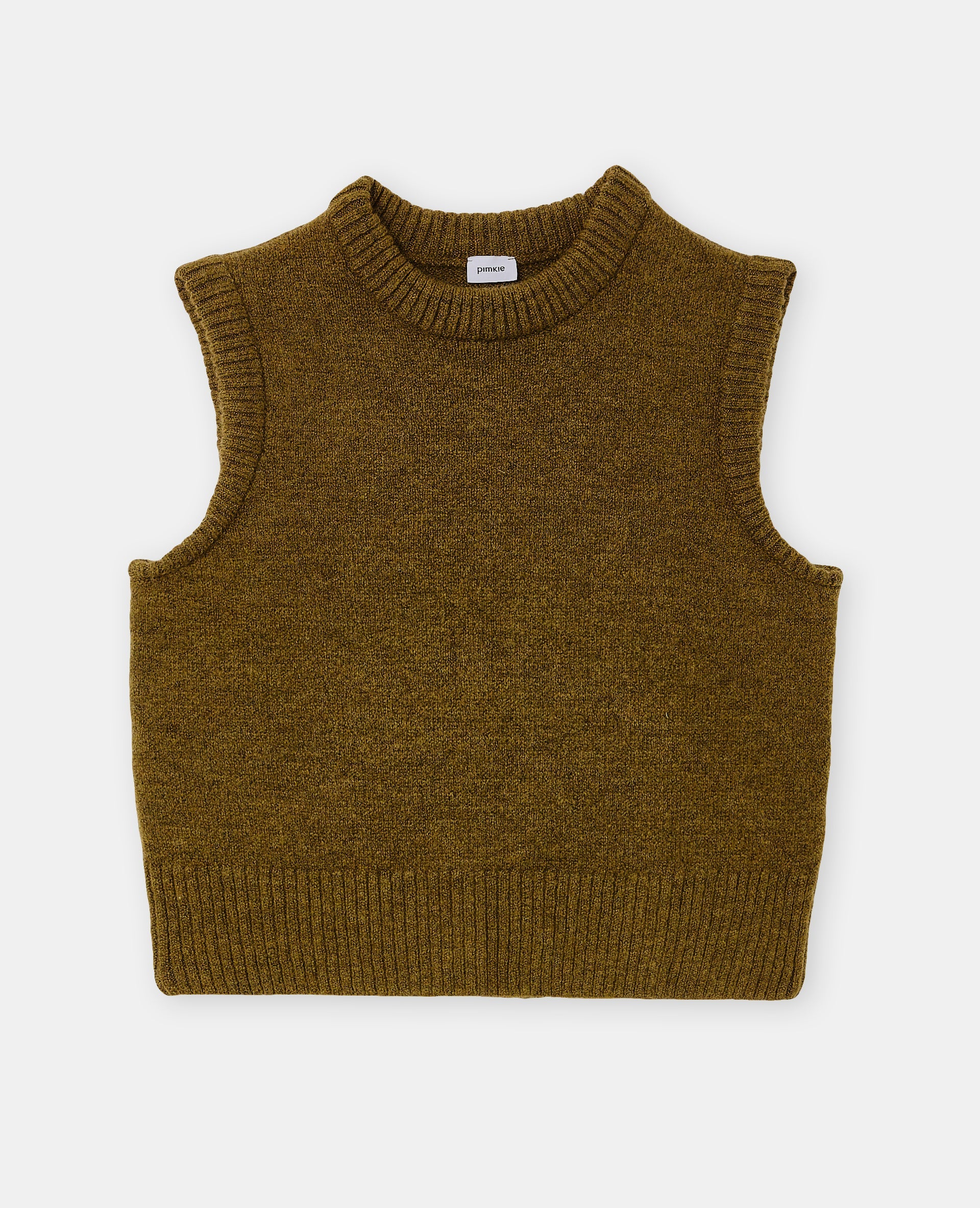 Pull sans manches avec laine