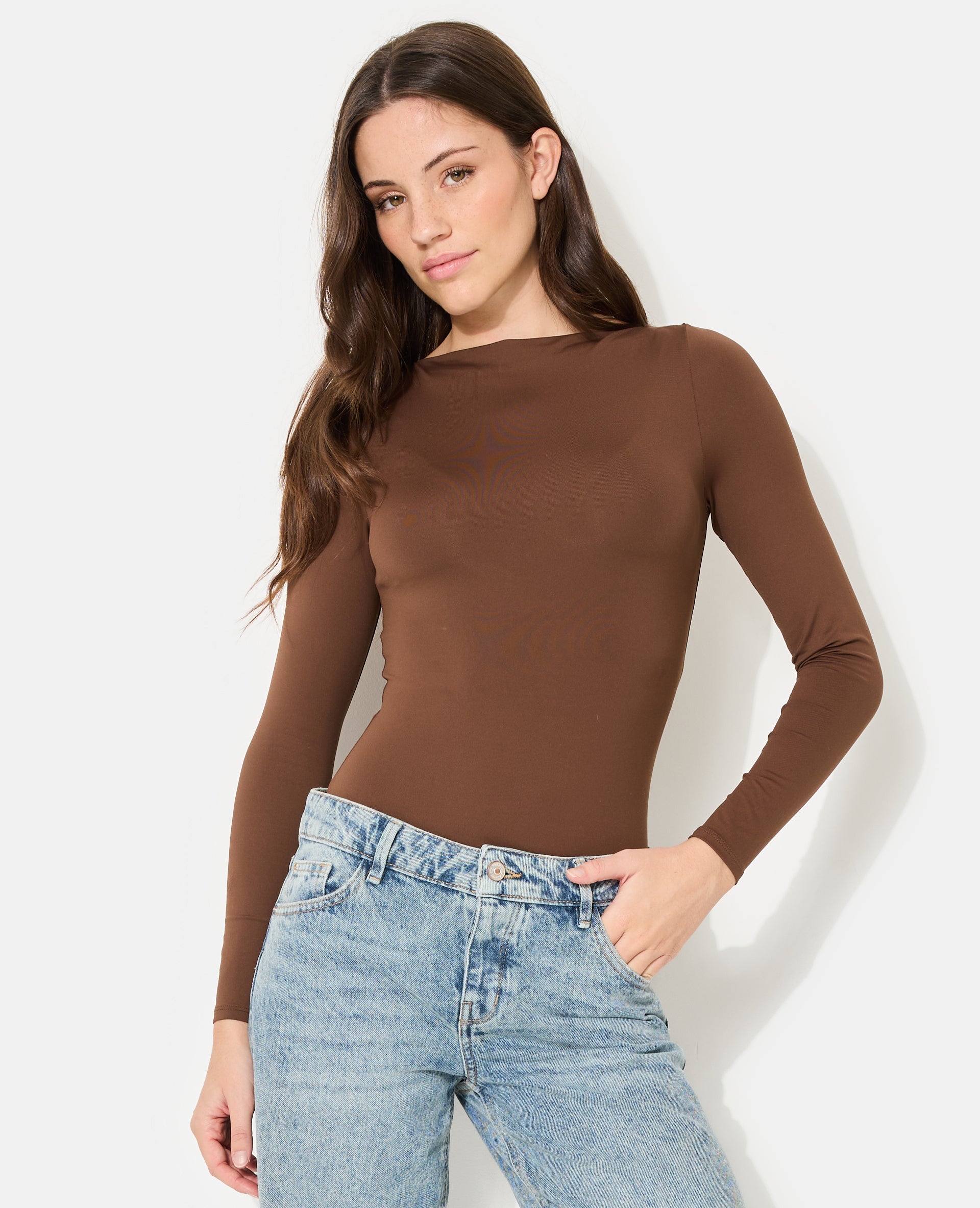 Body manches longues encolure bateau
