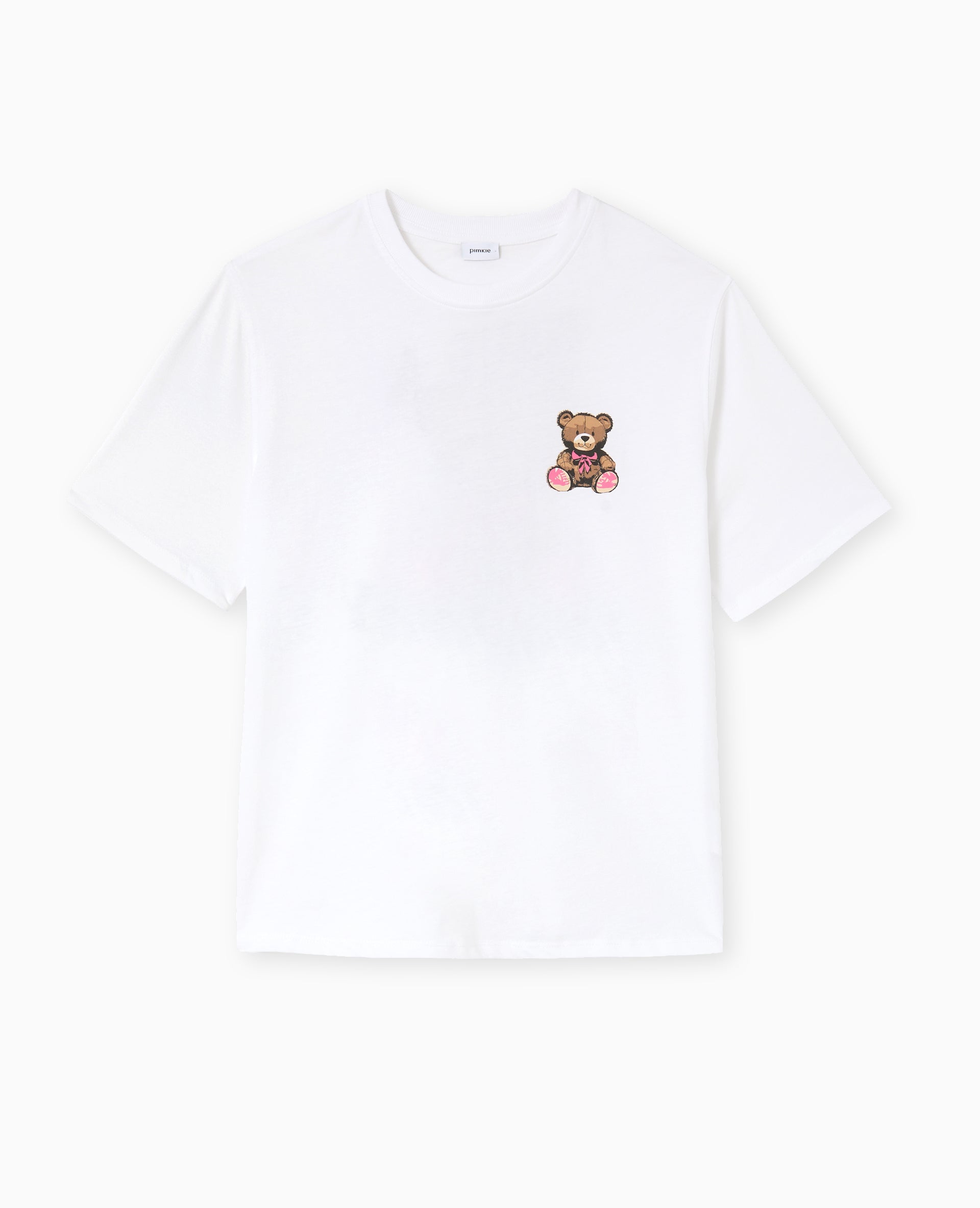 T-shirt ample avec print poitrine et dos