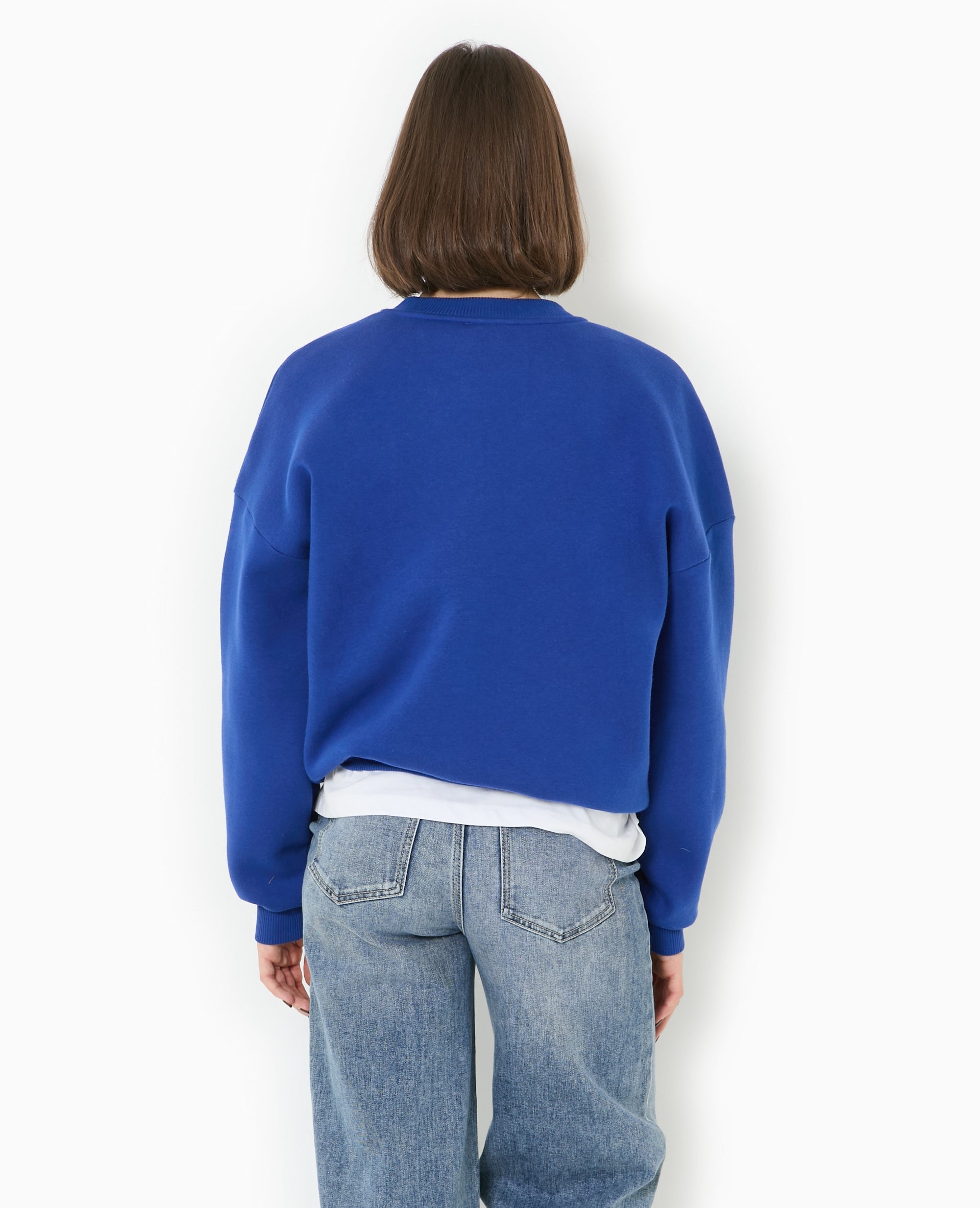 Sweat col rond avec print