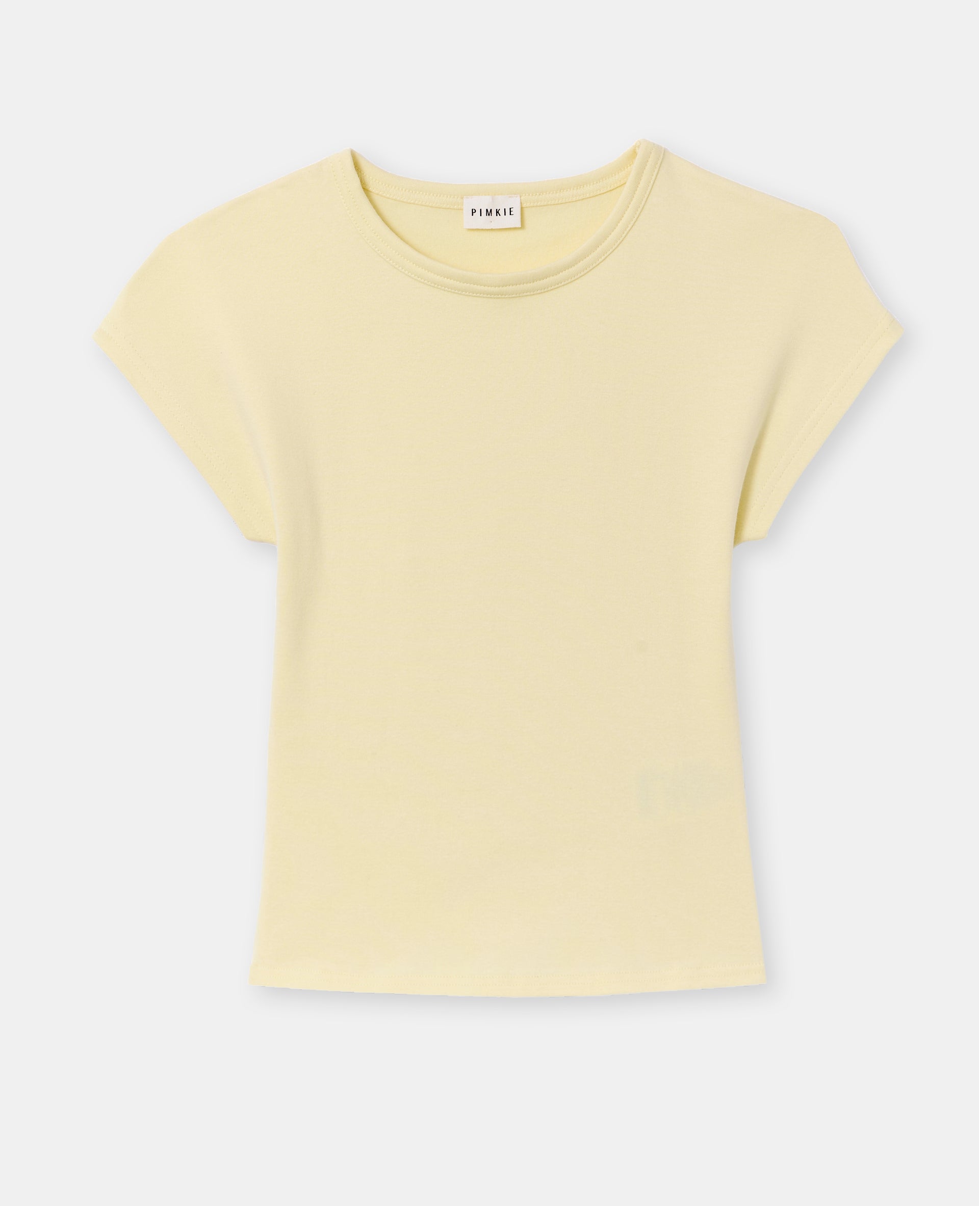 T-shirt ajusté col rond et manches raccourcies