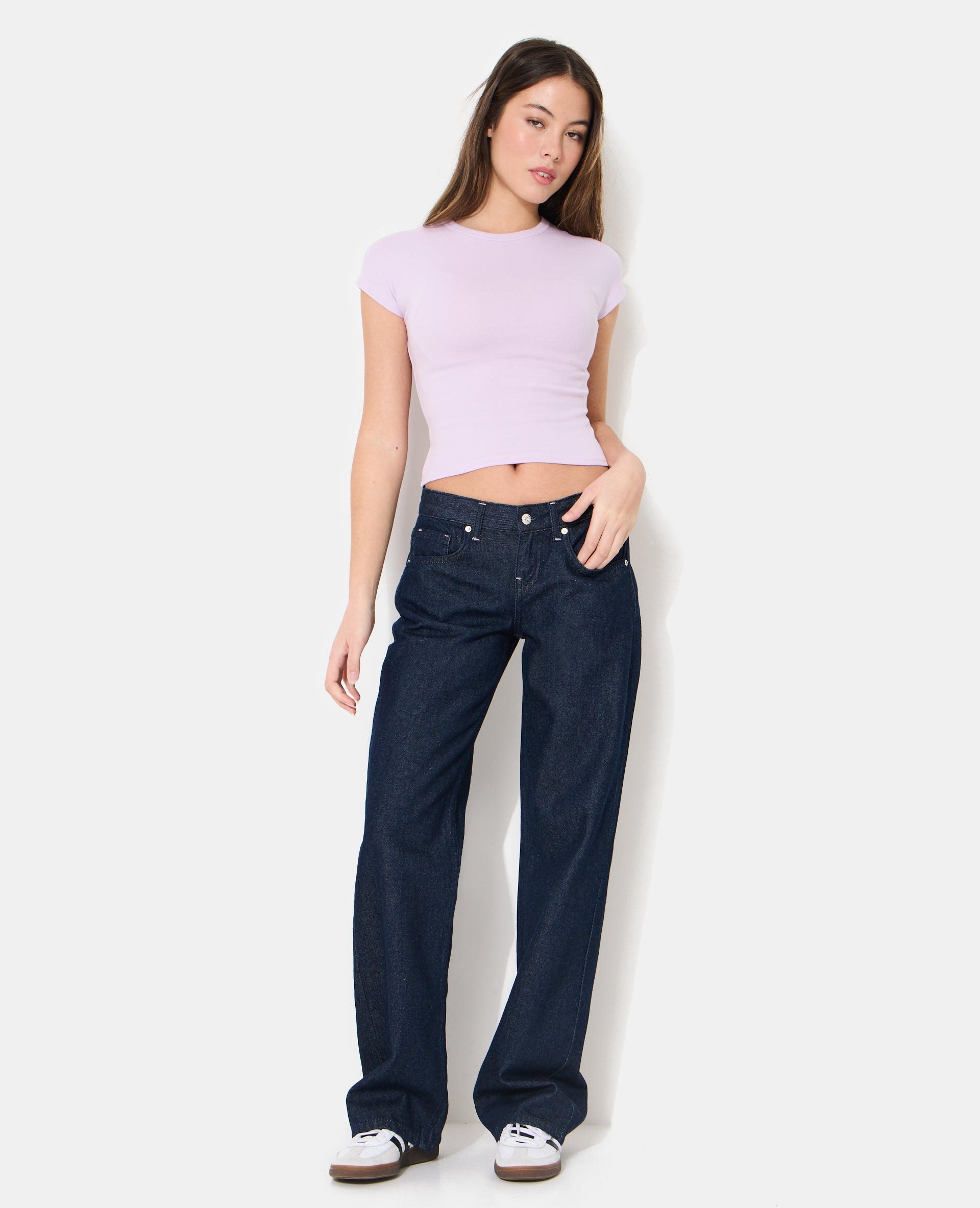 T-shirt ajusté manches raccourcies