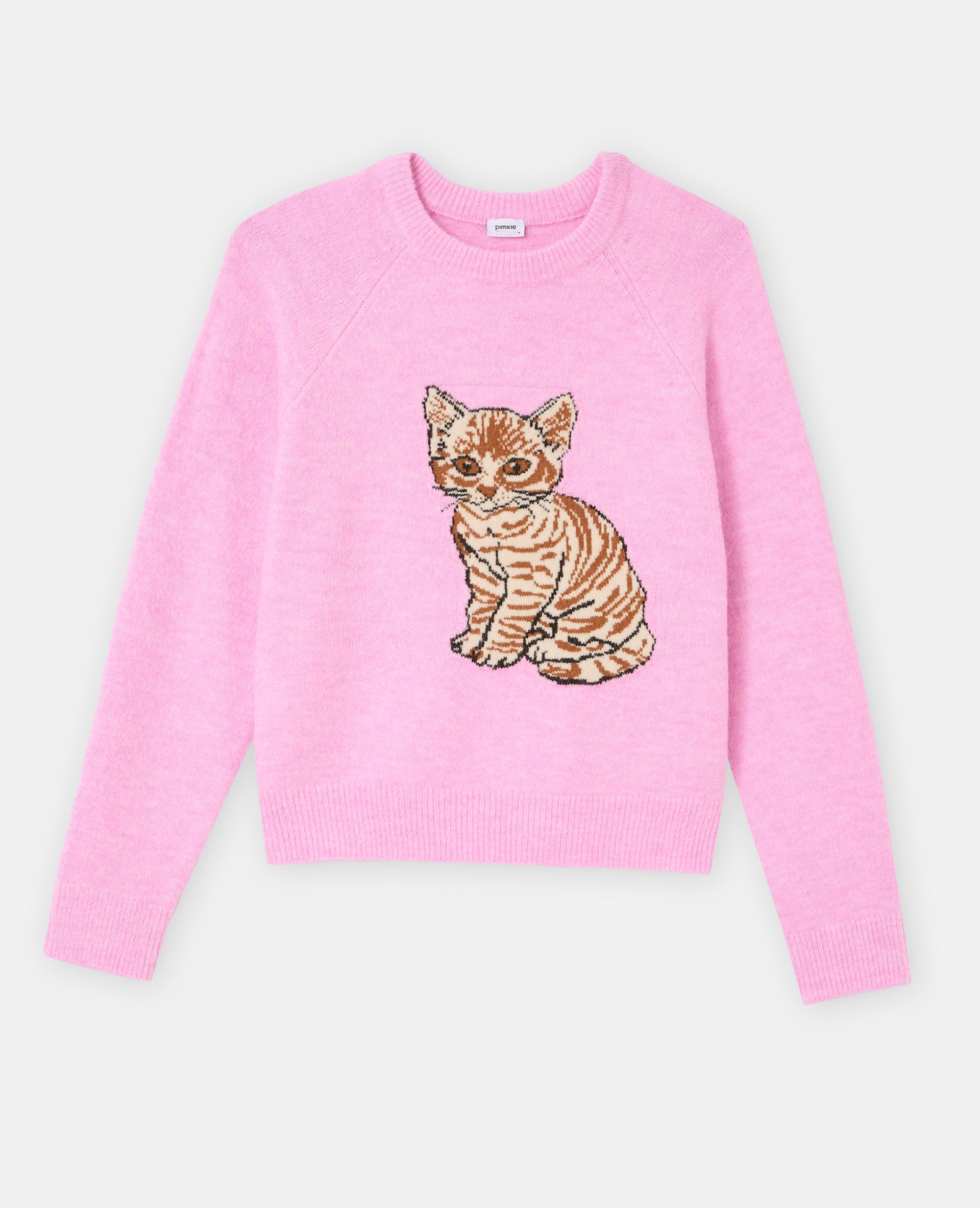 Pull en maille avec chaton