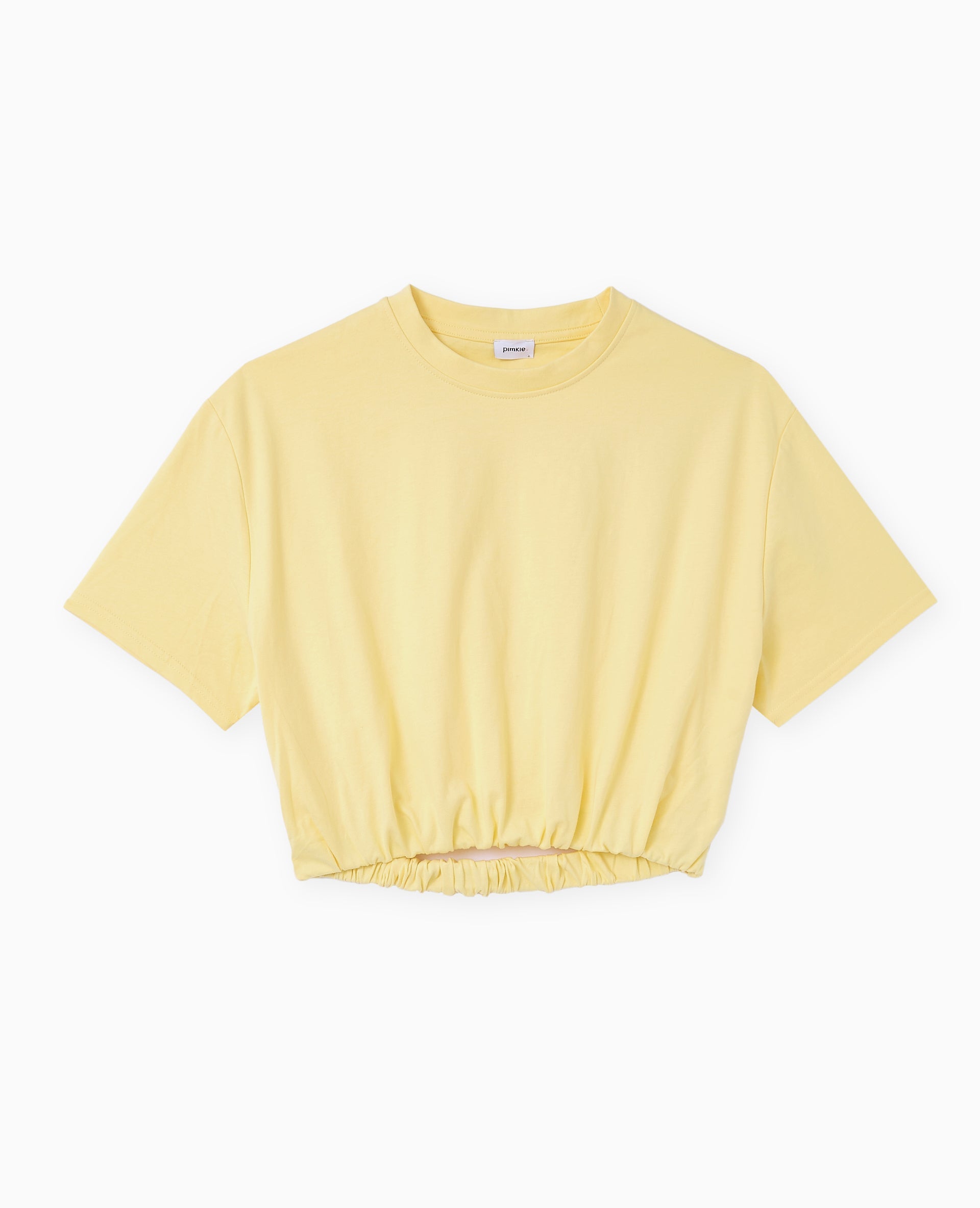 T-shirt court avec détail élastique