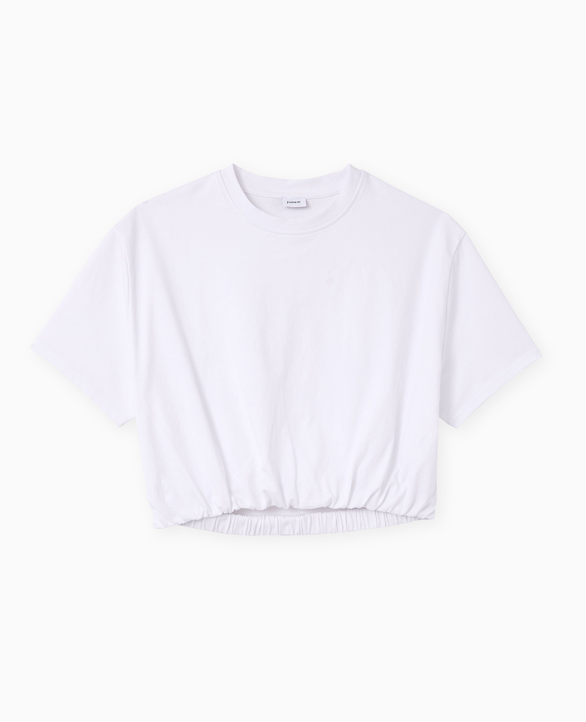 T-shirt court avec détail élastique
