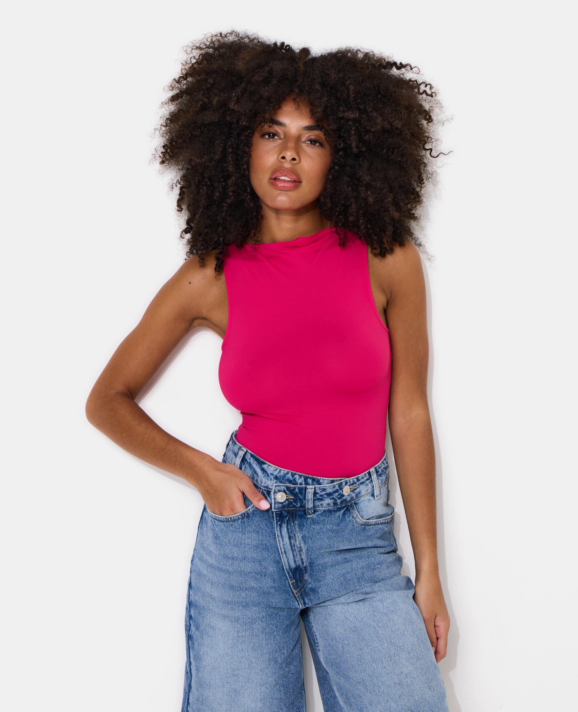 Body sans manches encolure bateau