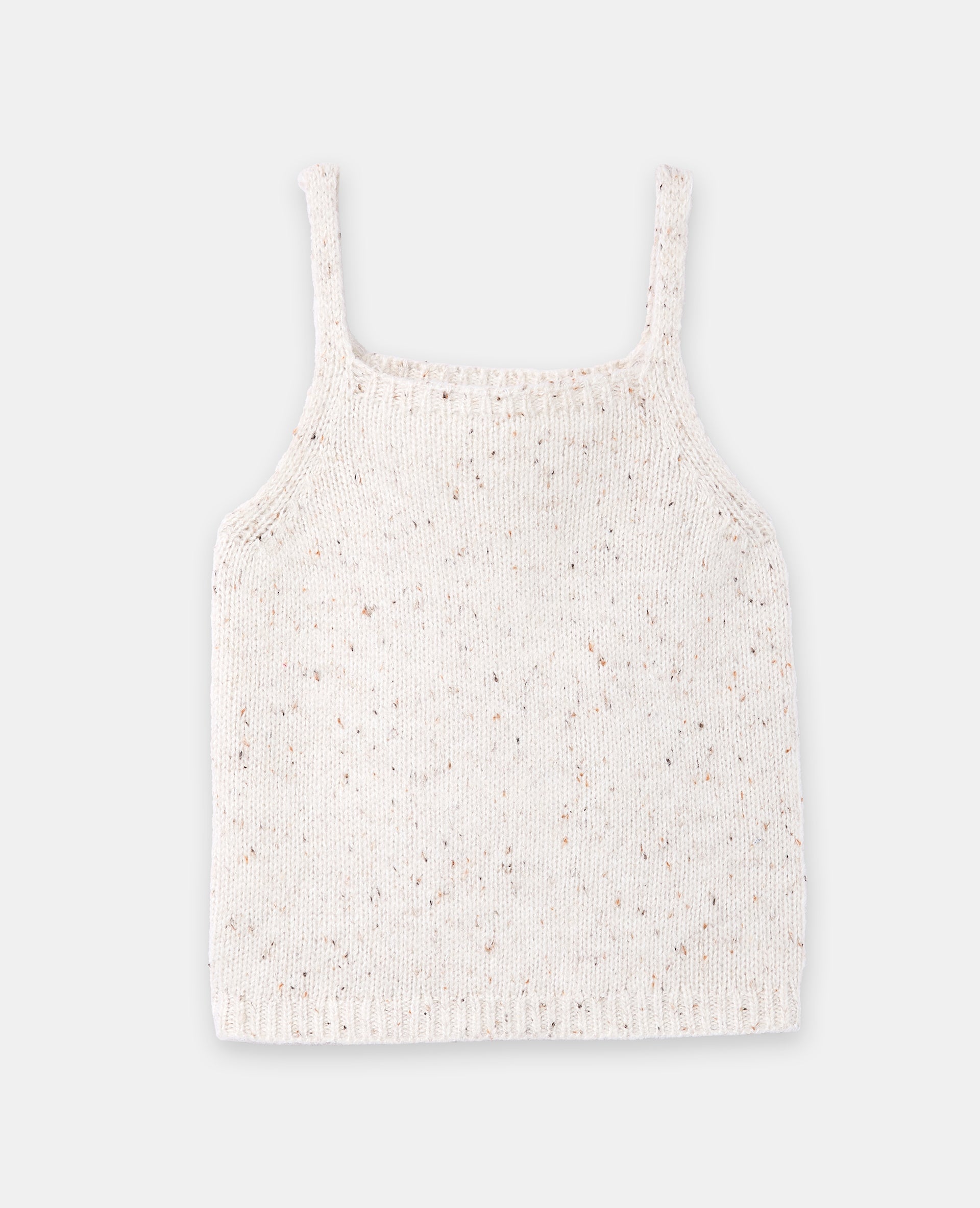 Top à bretelles en maille moulinée