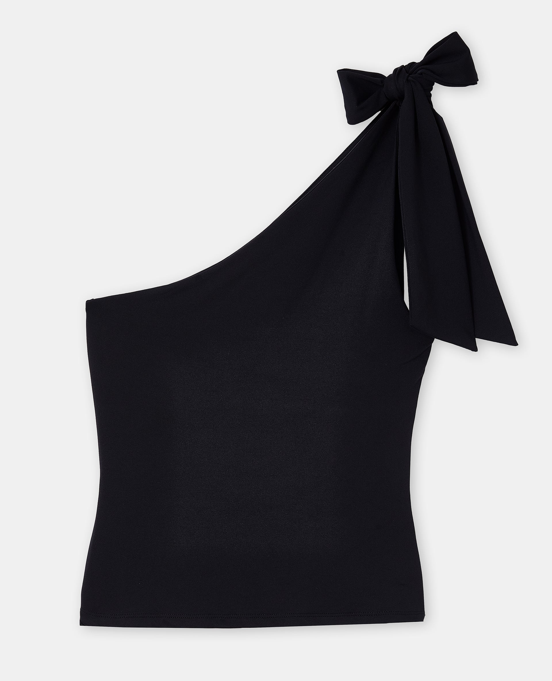 Top asymétrique avec nœud sur épaule