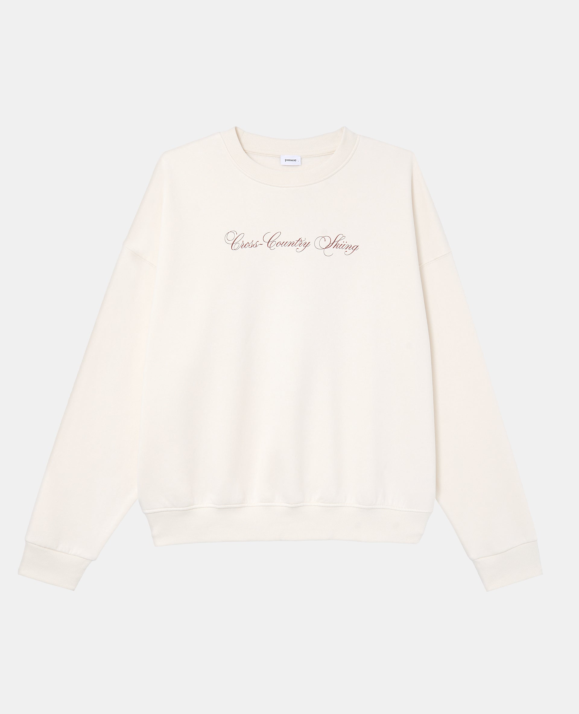 Sweat oversize avec print poitrine et dos