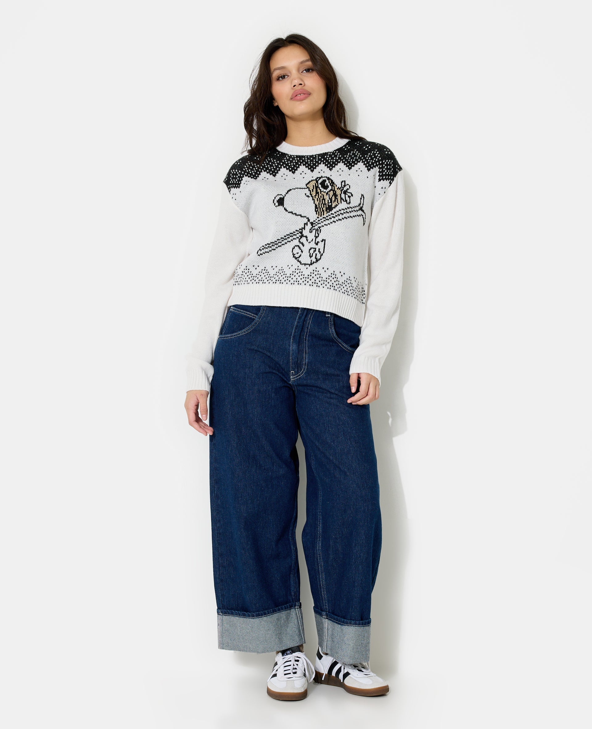 Pull jacquard SNOOPY