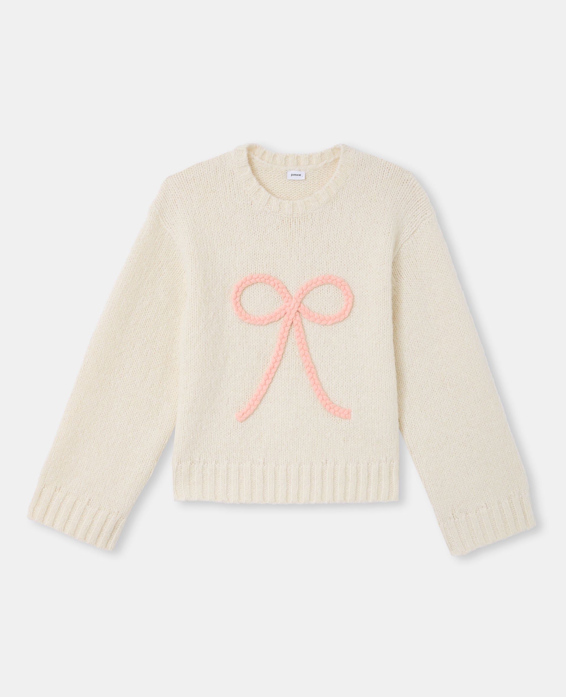 Pull en maille avec nœud