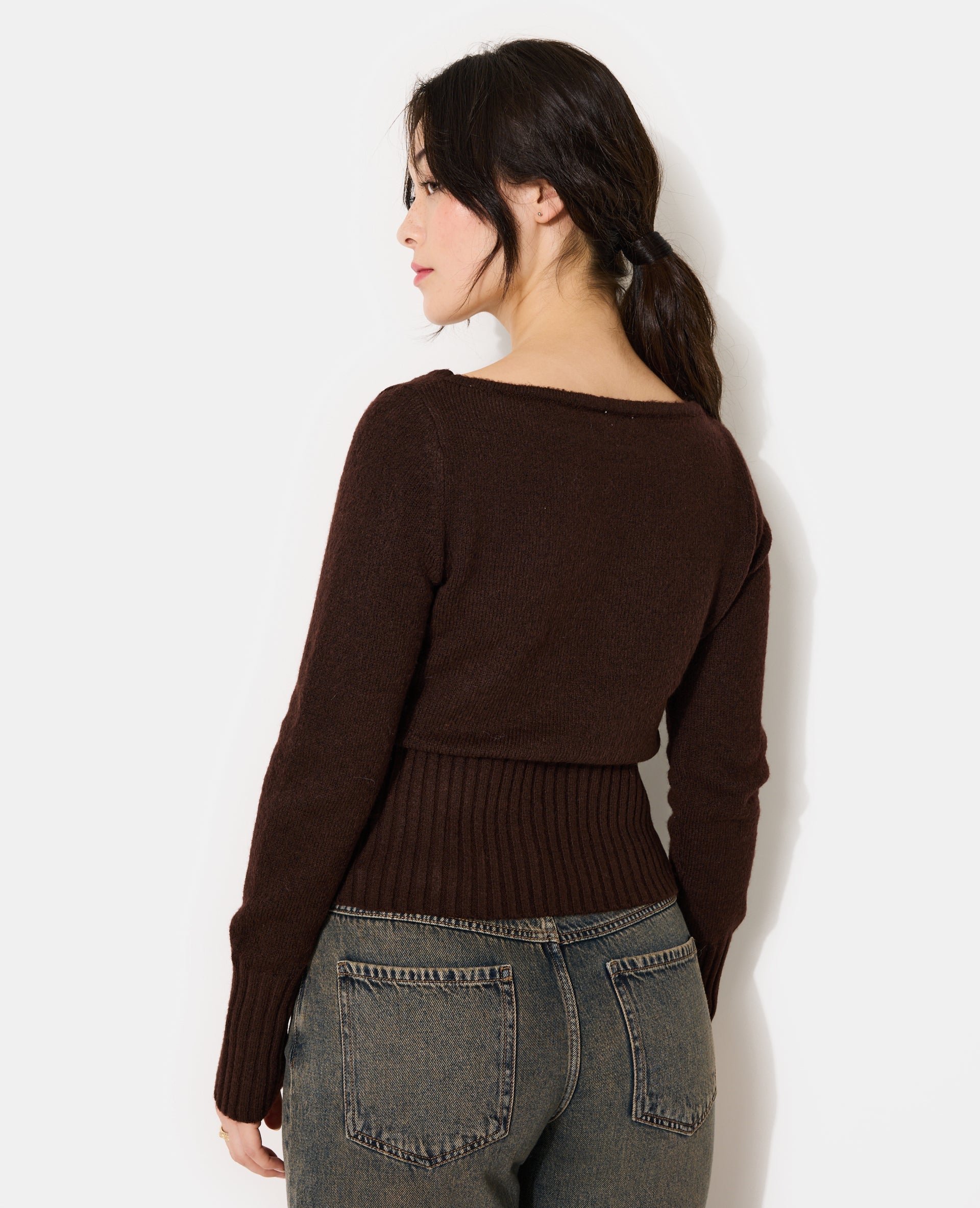 Pull encolure bateau