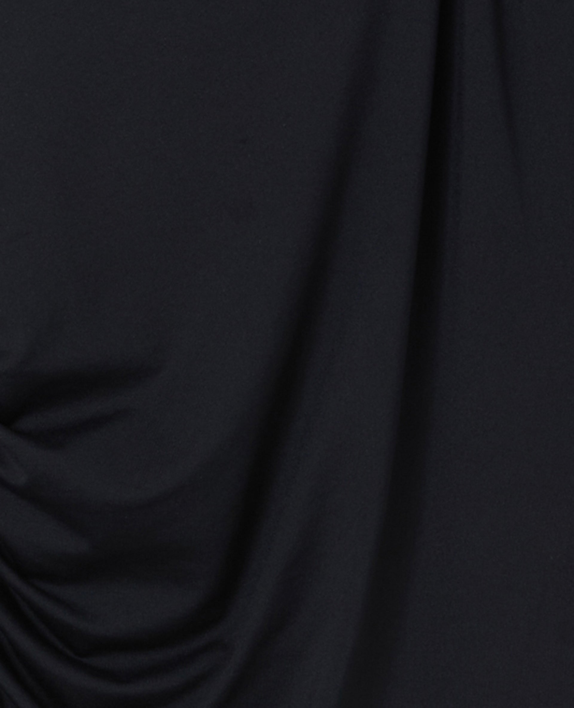 Body en maille stretch avec col asymétrique et bijou
