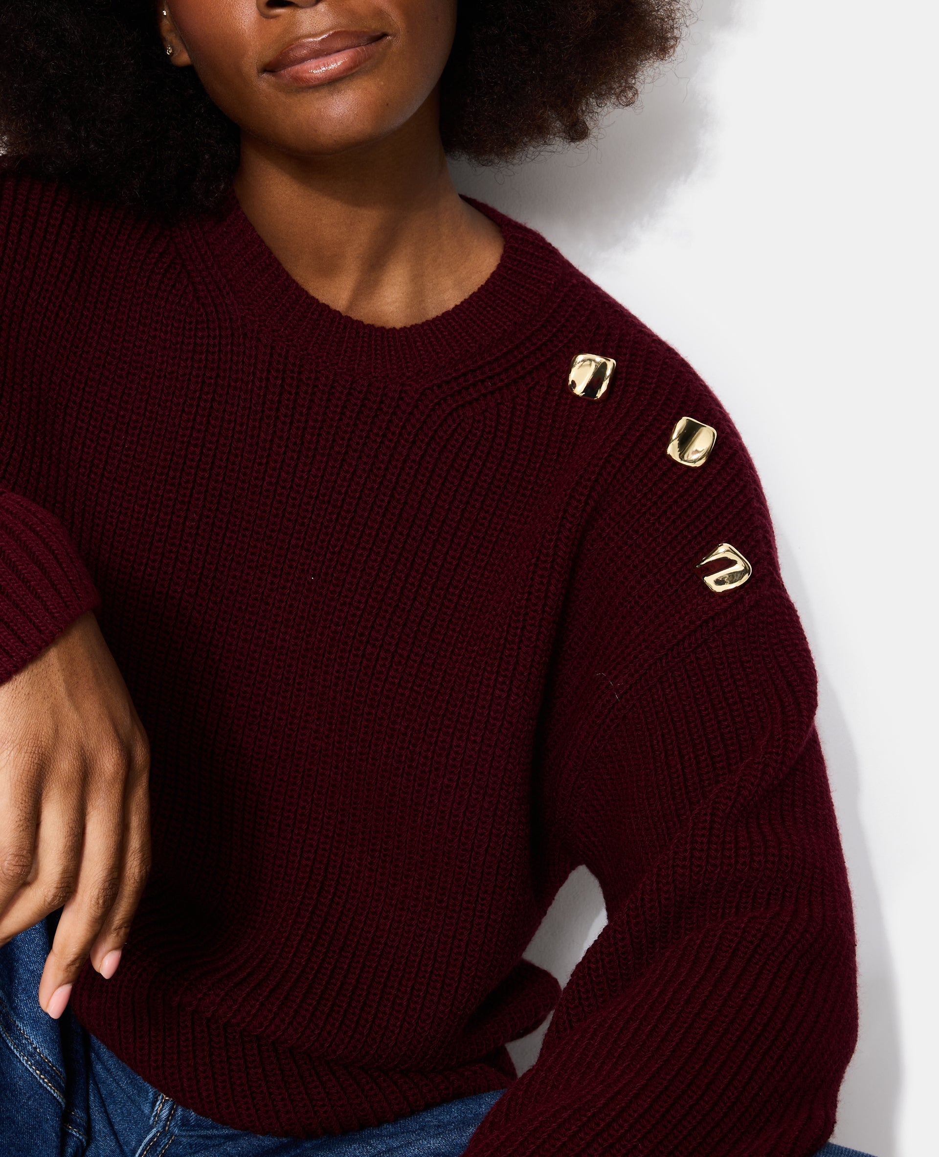 Pull oversize avec écharpe amovible