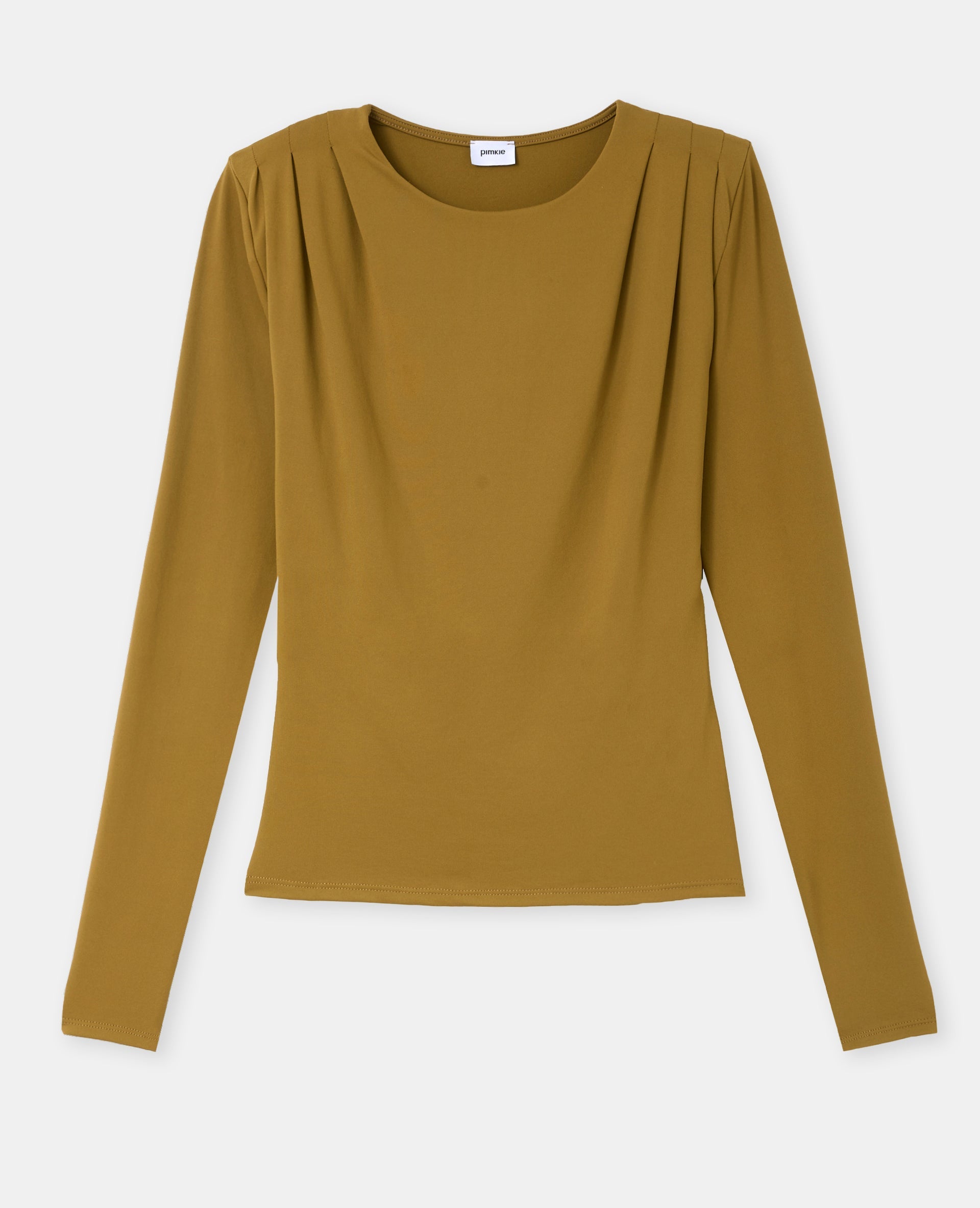 T-shirt manches longues avec épaulettes et pinces