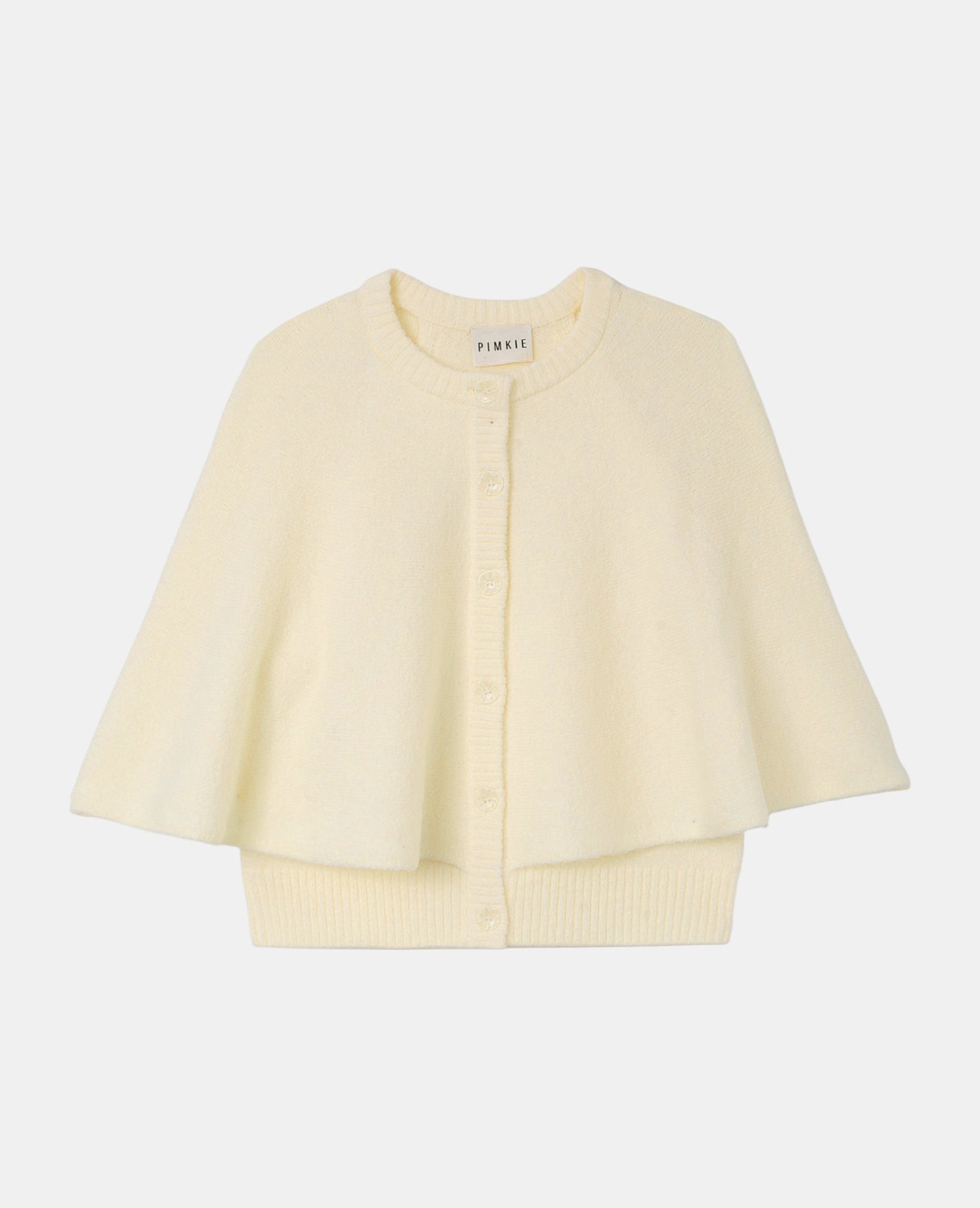 Gilet cape avec boutons
