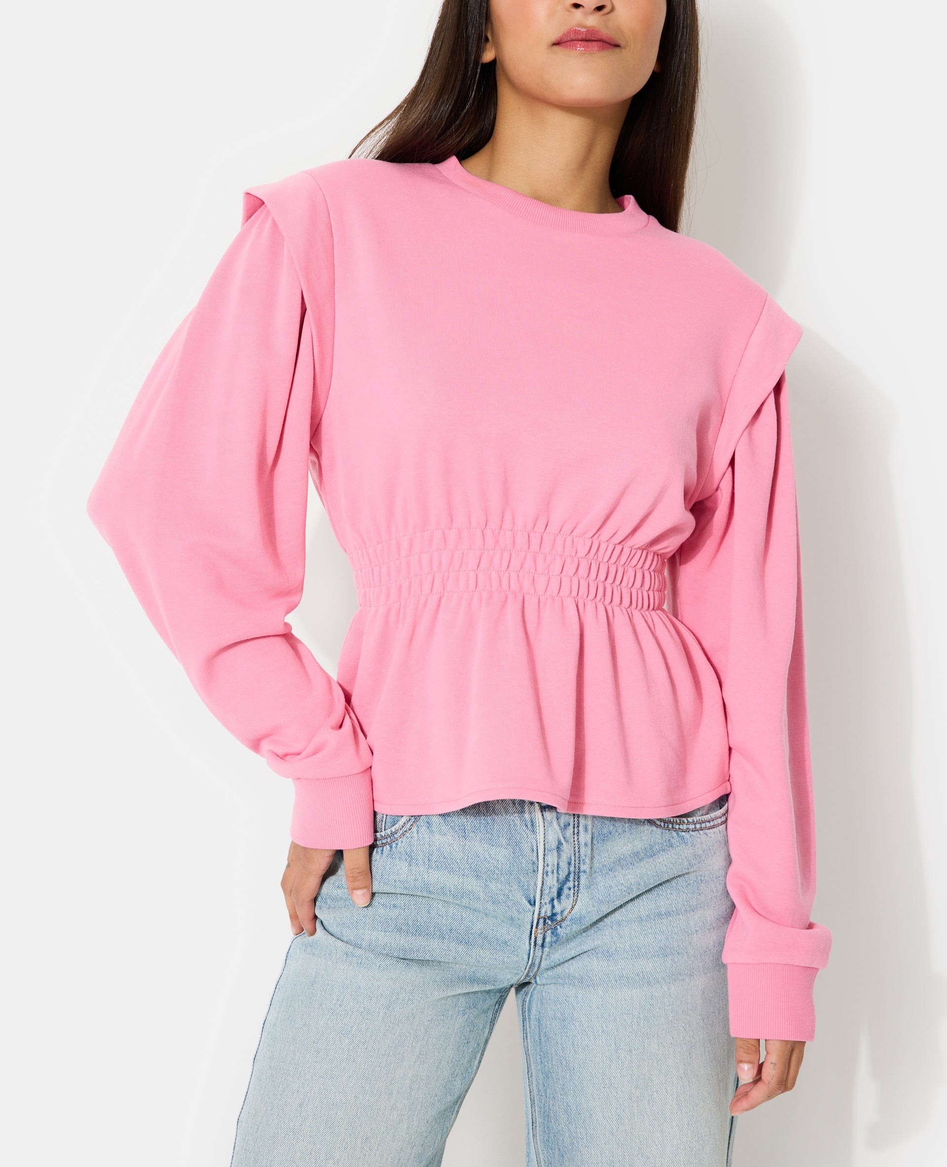 Sweat avec taille élastiquée