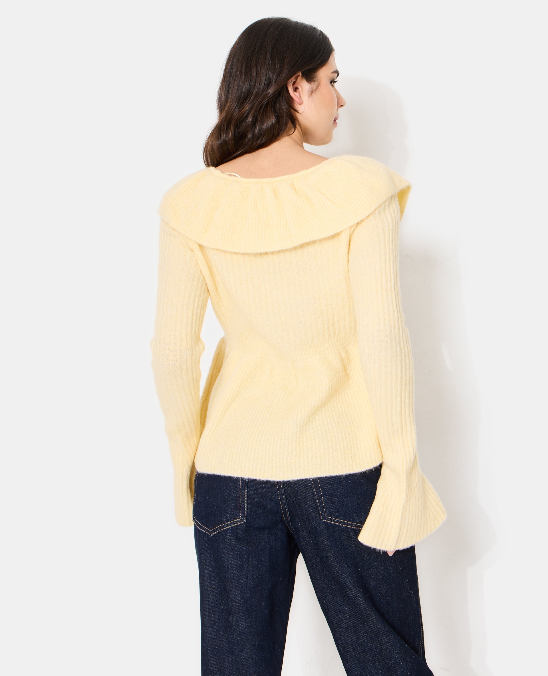 Gilet avec volants et manches flare