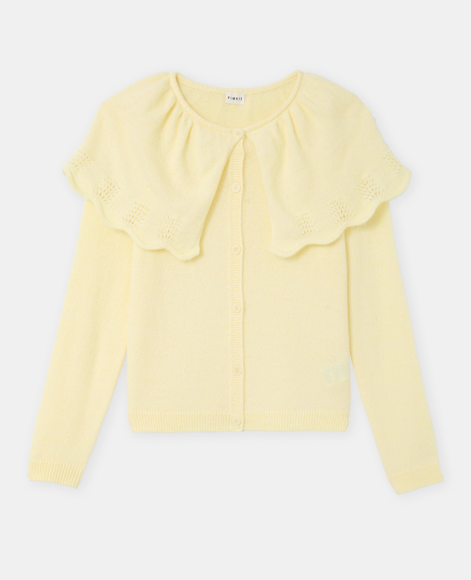 Gilet avec cape en maille ajourée
