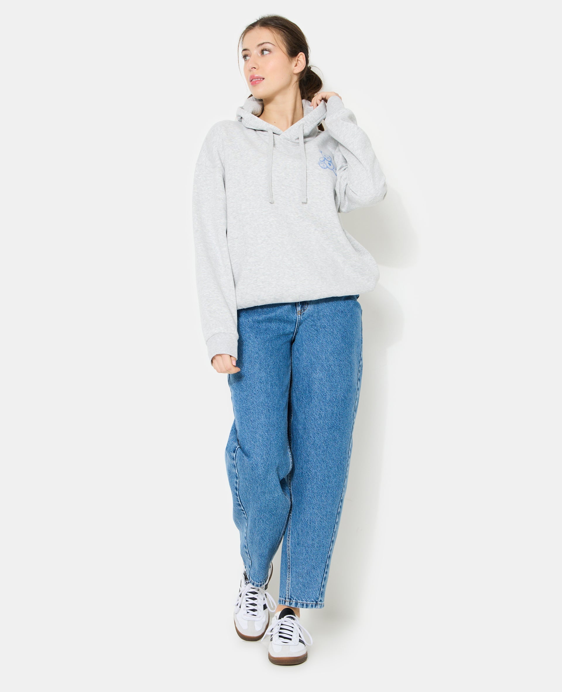 Sweat capuche oversize avec ourson