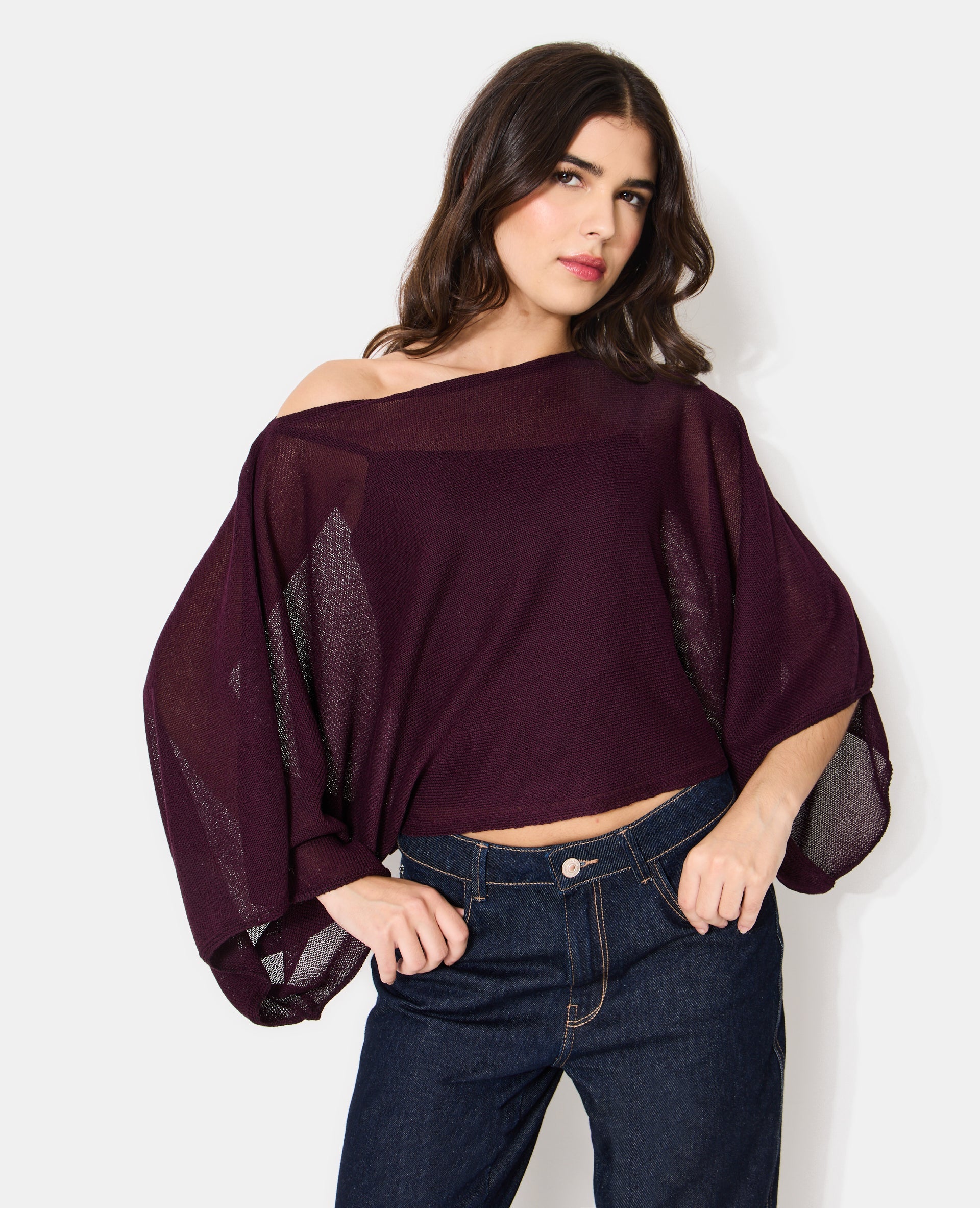 Pull effet cape
