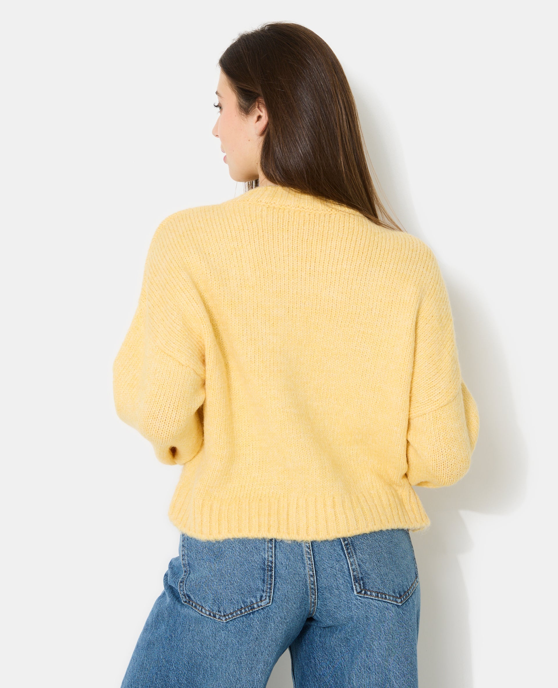 Gilet en maille avec boutons brandebourg