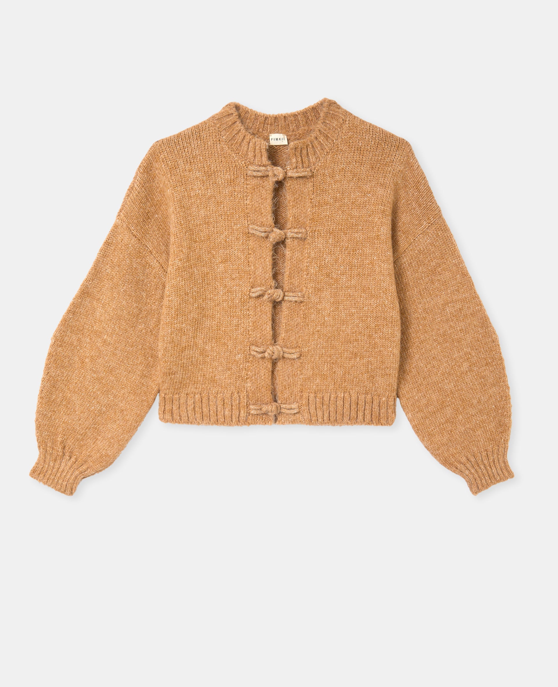 Gilet en maille avec boutons brandebourg
