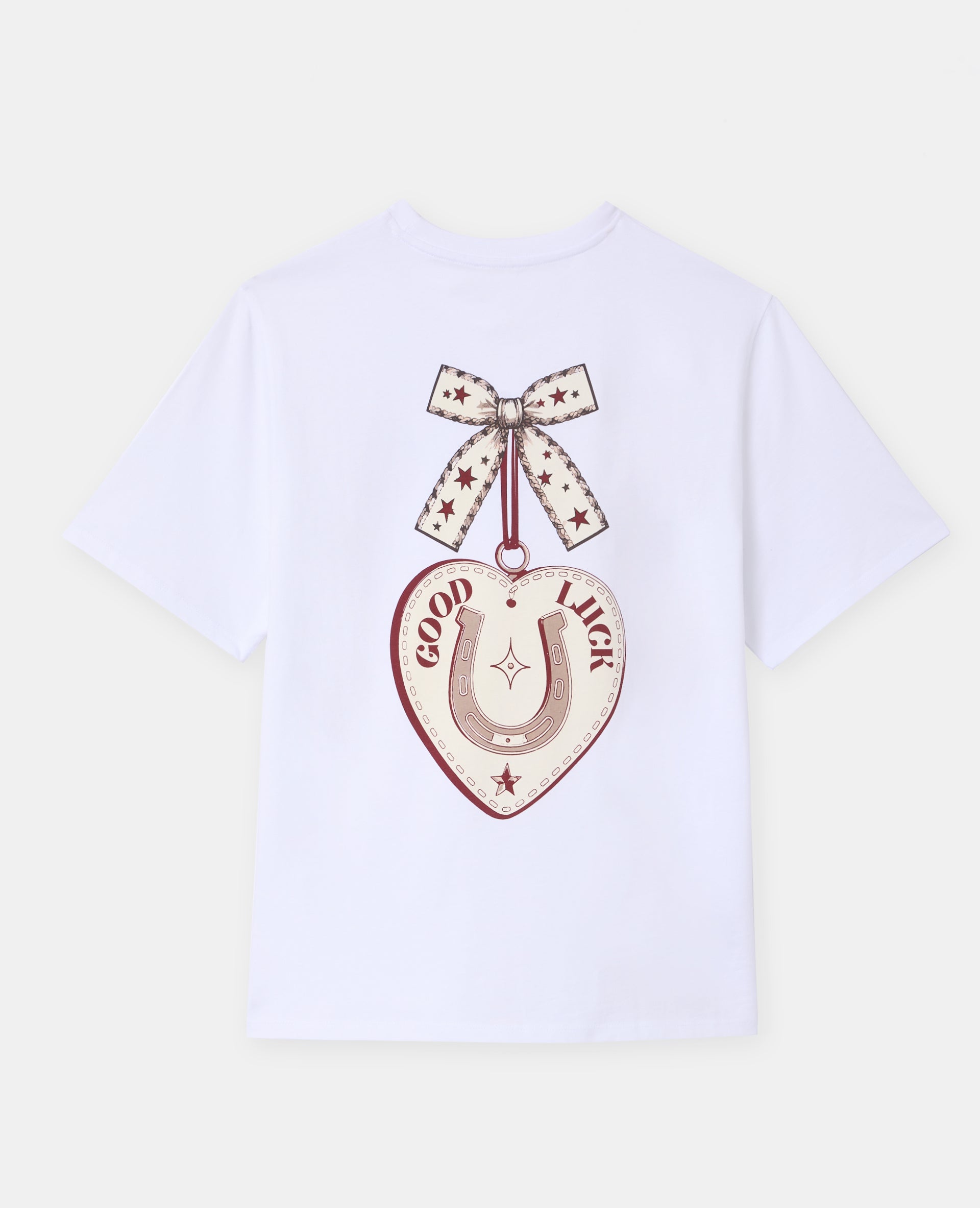 T-shirt oversize avec print poitrine et dos
